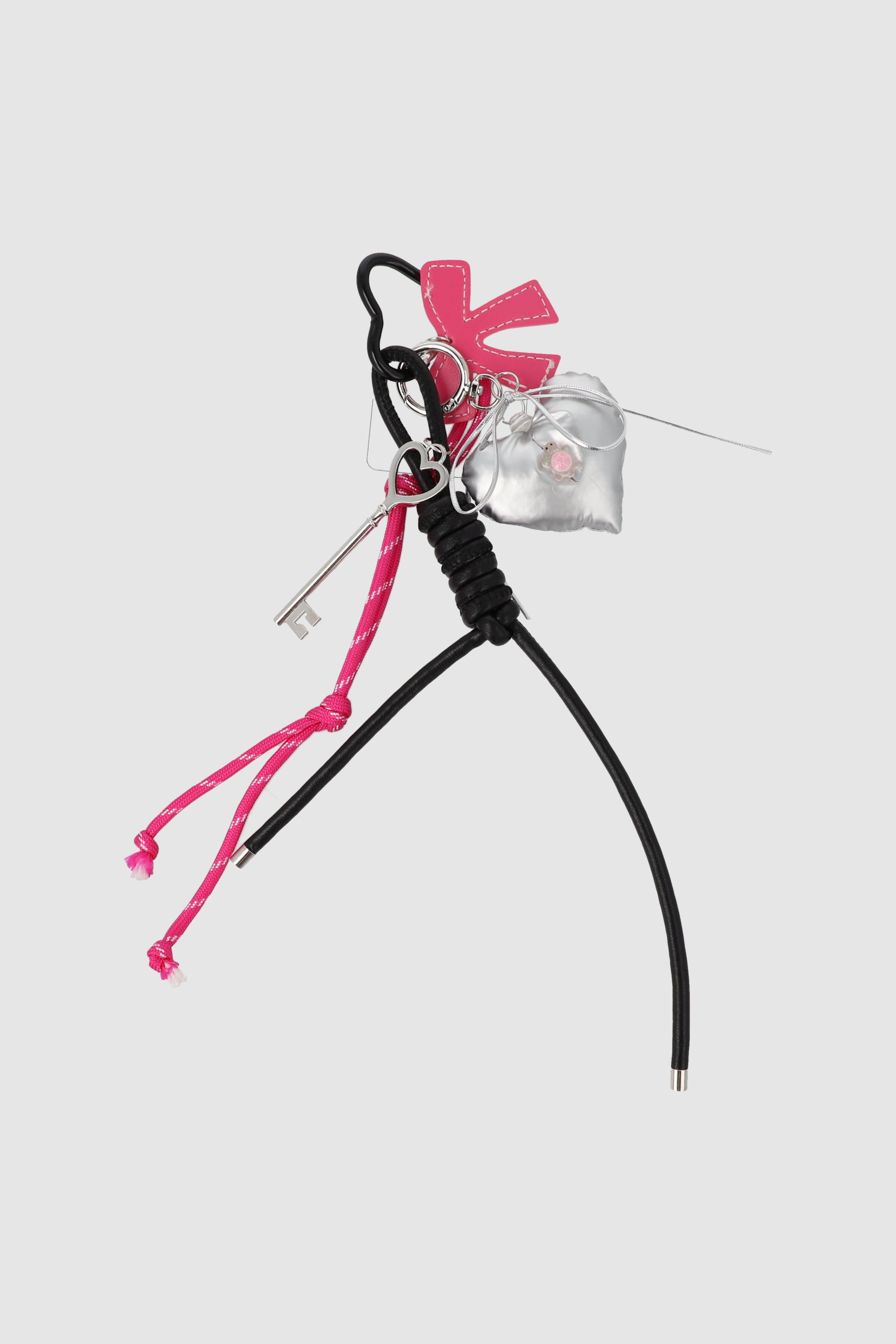 Charm corazon chubby moño ROSA