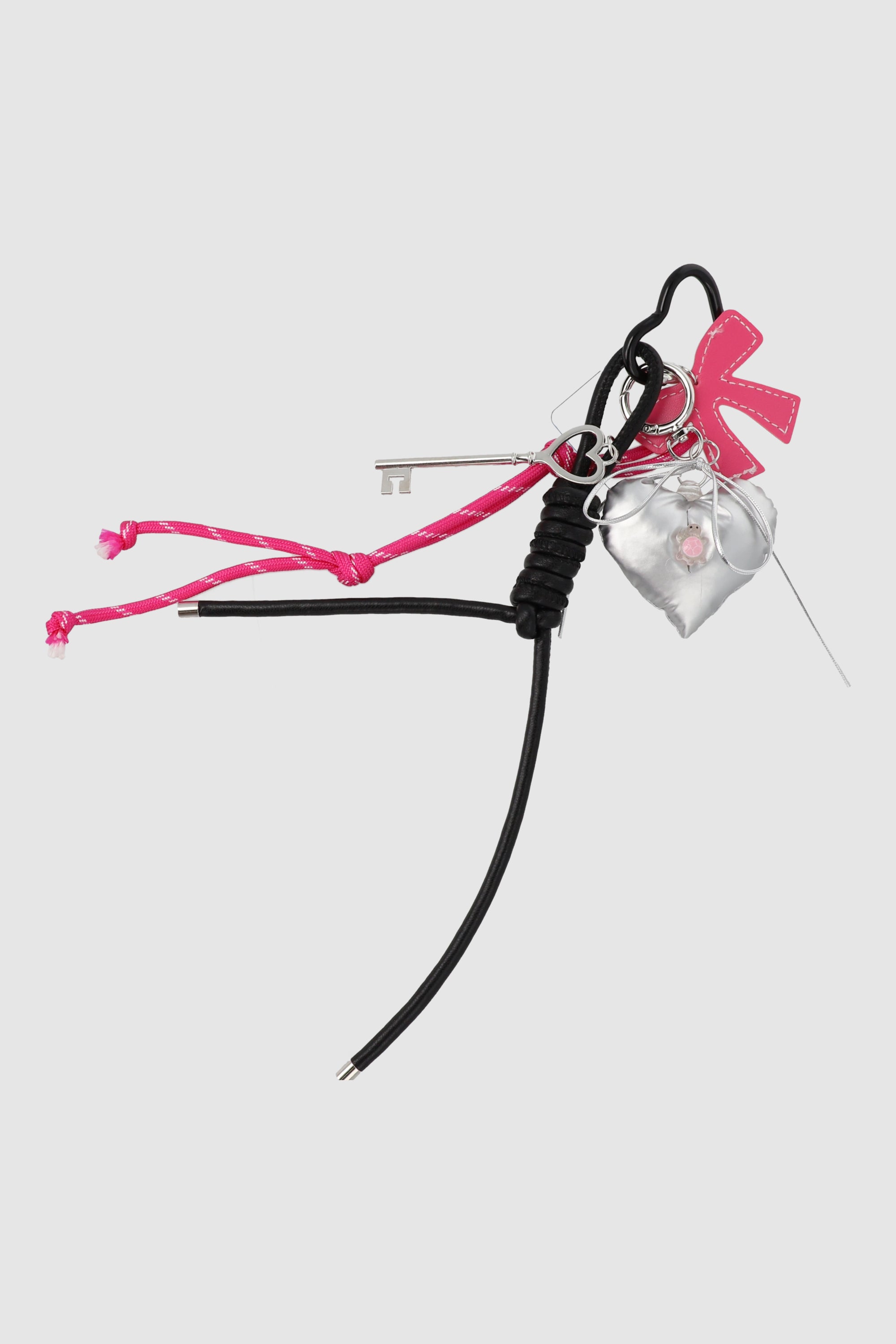 Charm corazon chubby moño ROSA