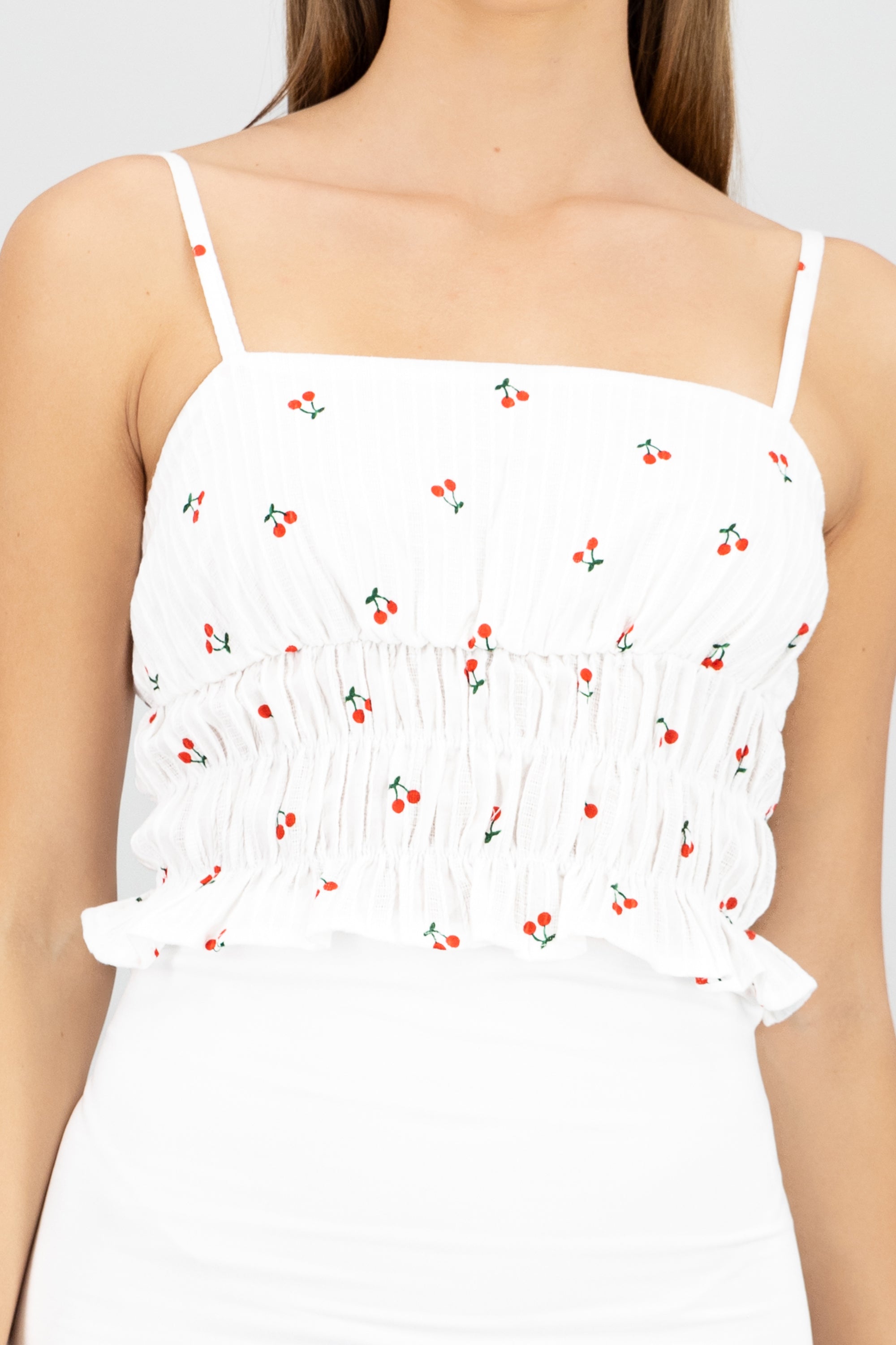 Top de cerezas BLANCO