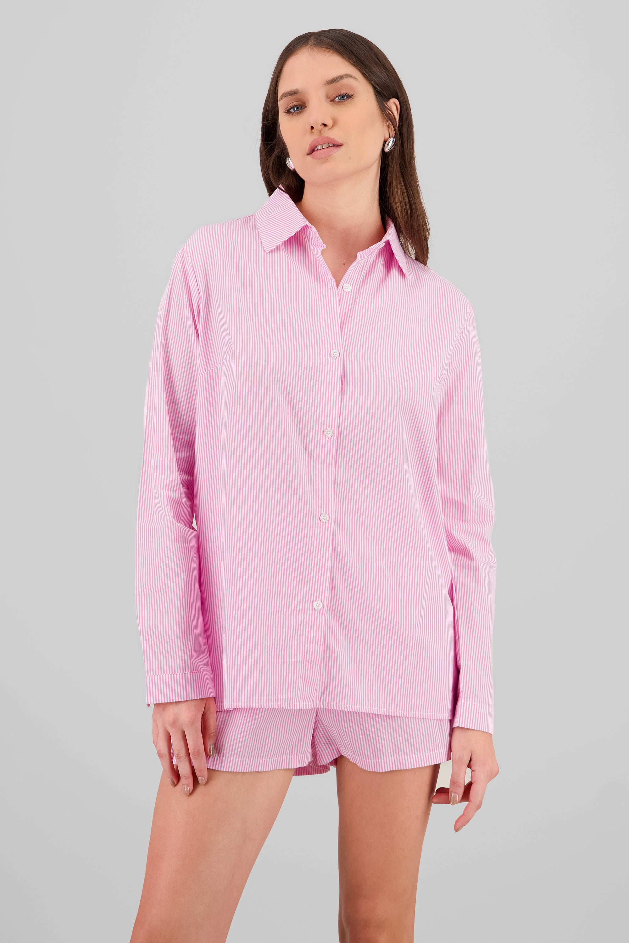 Camisa de rayas ROSA COMBO