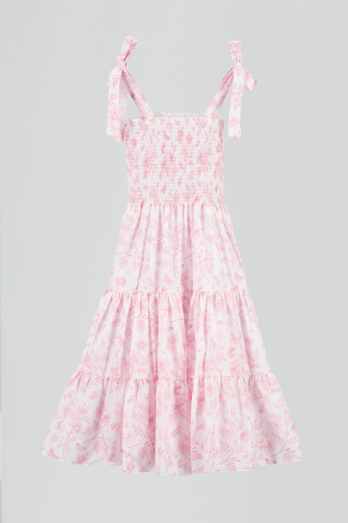 Vestido estampado flores olanes