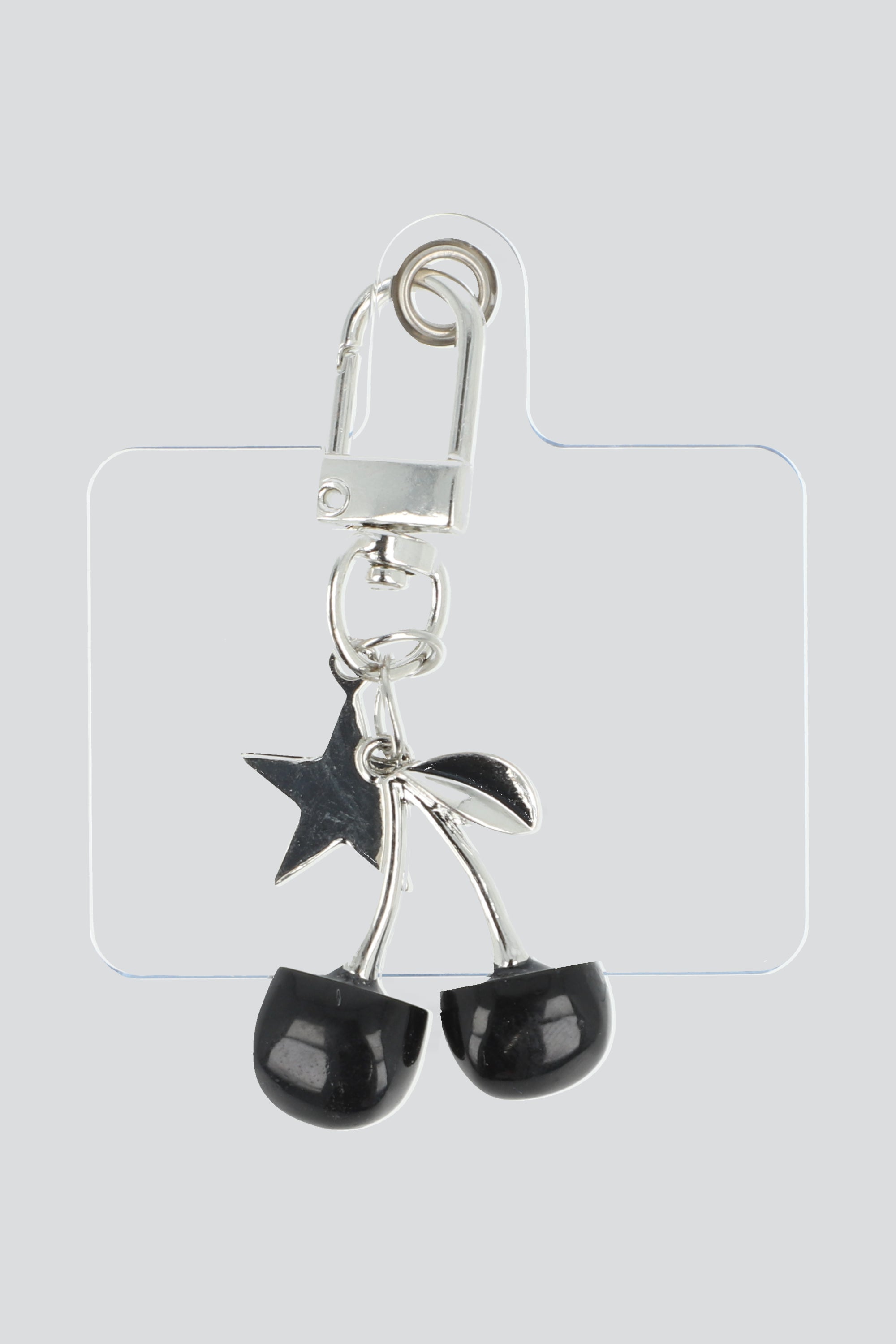 Charm para cel cerezas estrella NEGRO