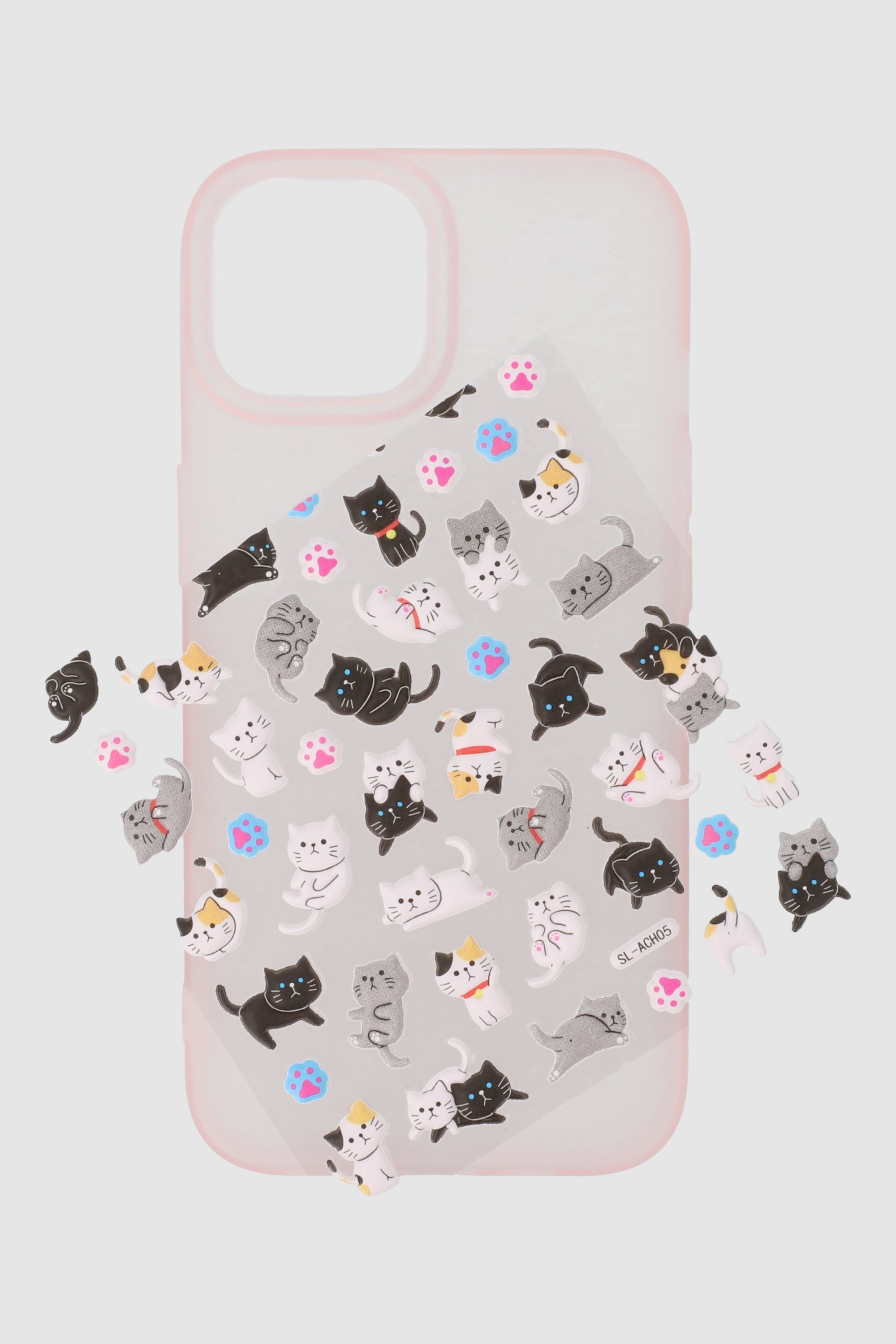 Funda para cel stickers 3D ROSA