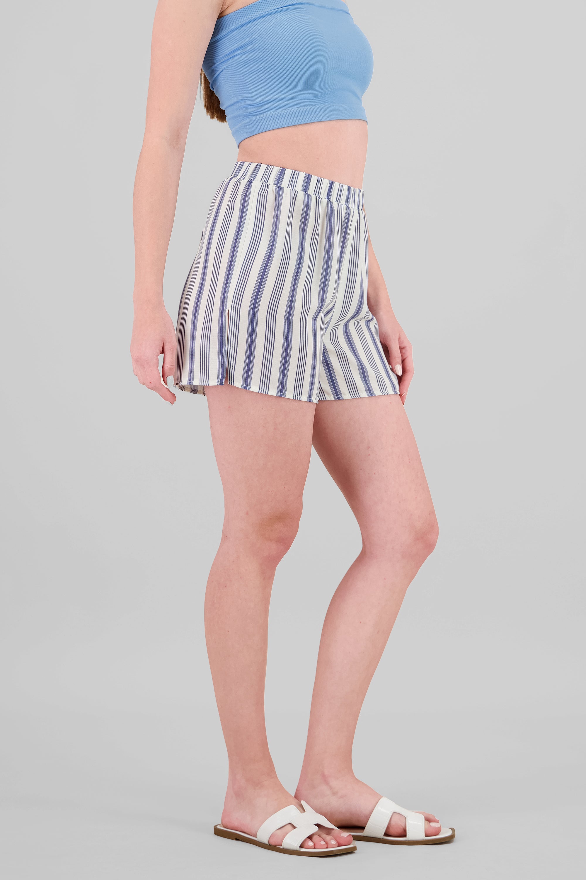 Short lineas abertura AZUL COMBO