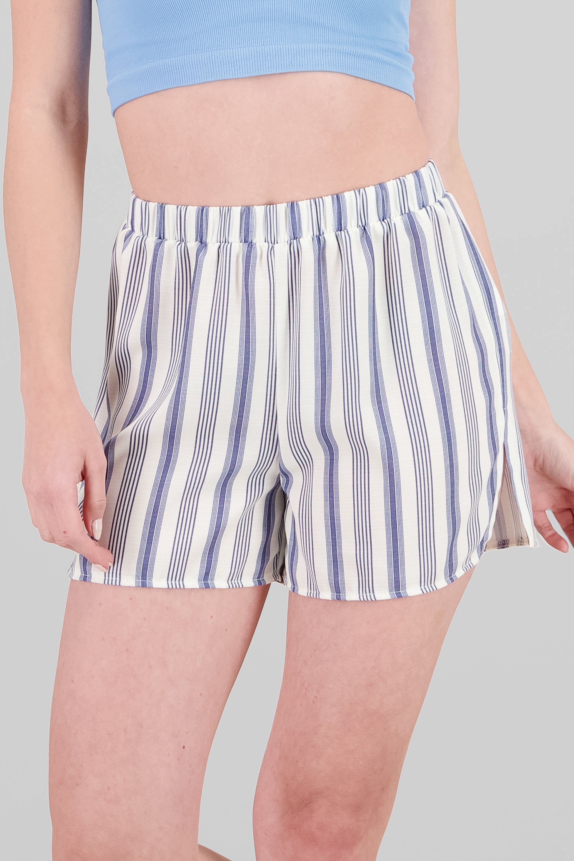 Short lineas abertura AZUL COMBO