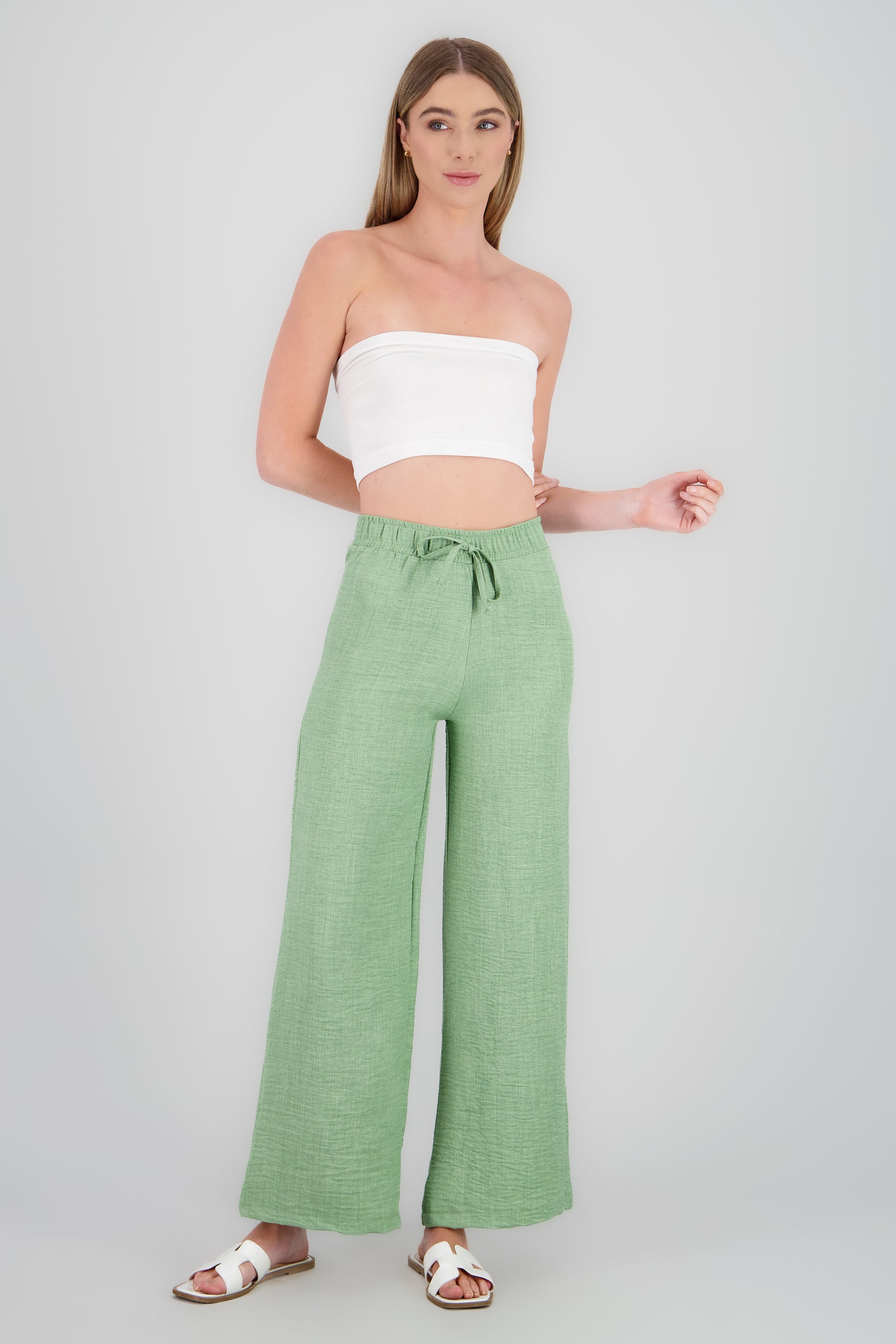 Pantalones amplios jareta SAGE