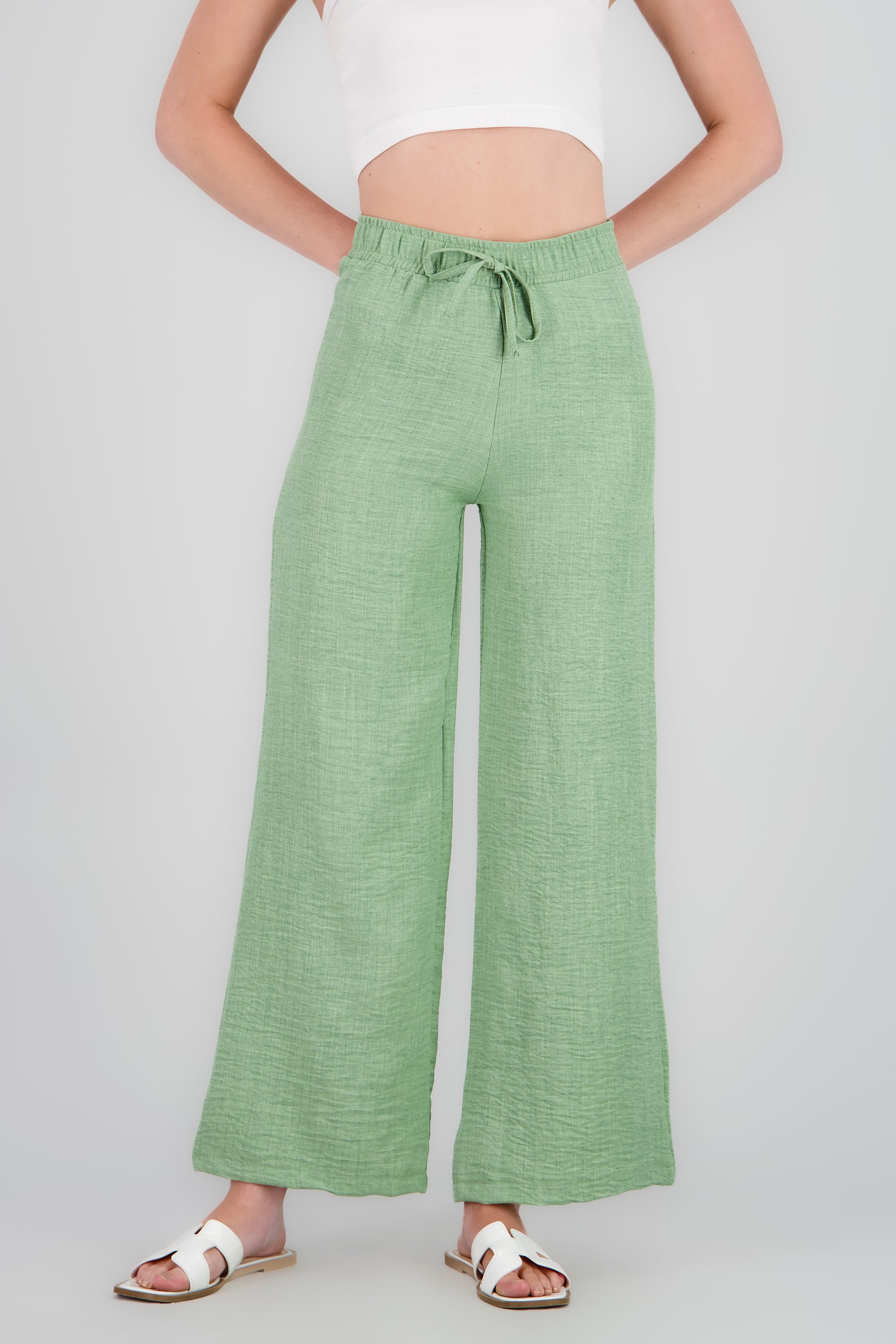 Pantalones amplios jareta SAGE