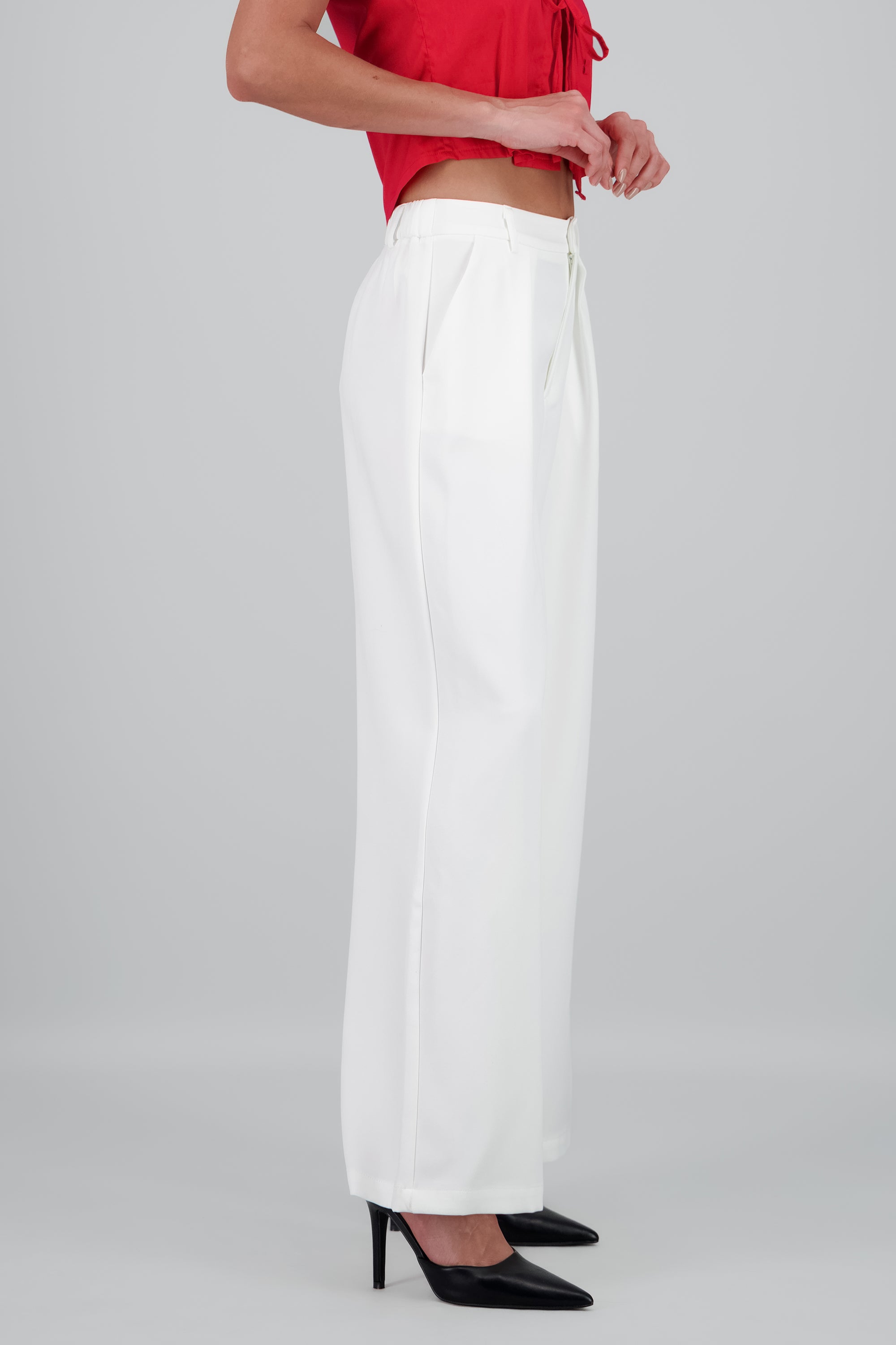 Pantalon wide leg liso HUESO