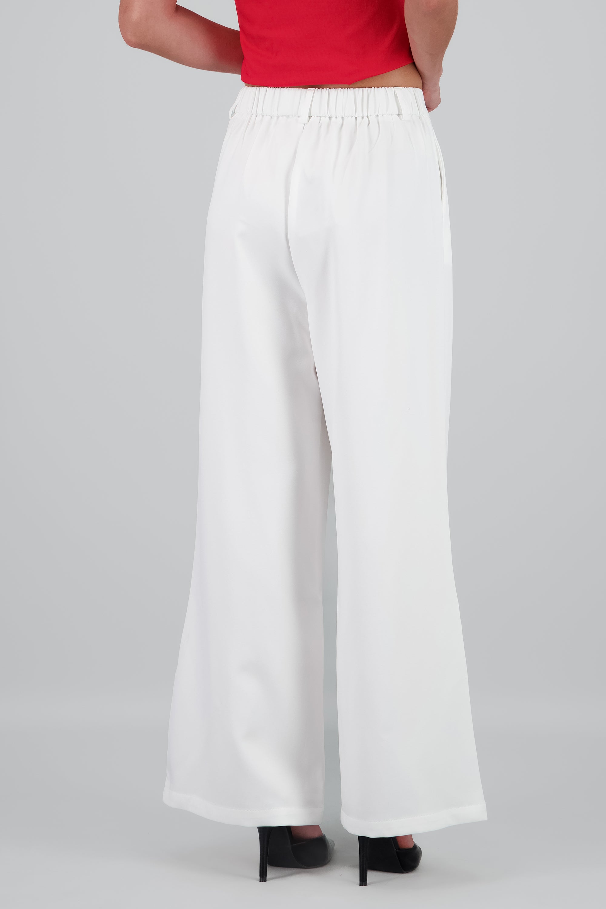 Pantalon wide leg liso HUESO