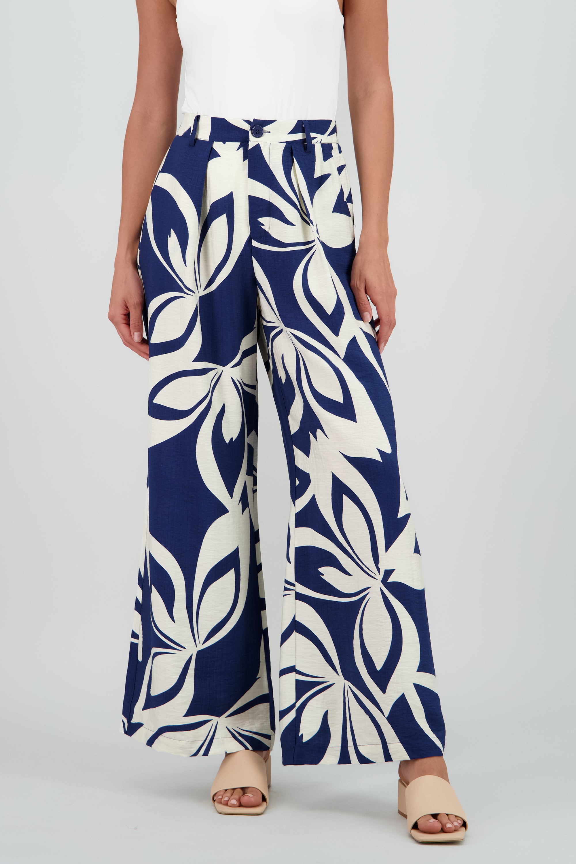 Pantalon estampado AZUL COMBO