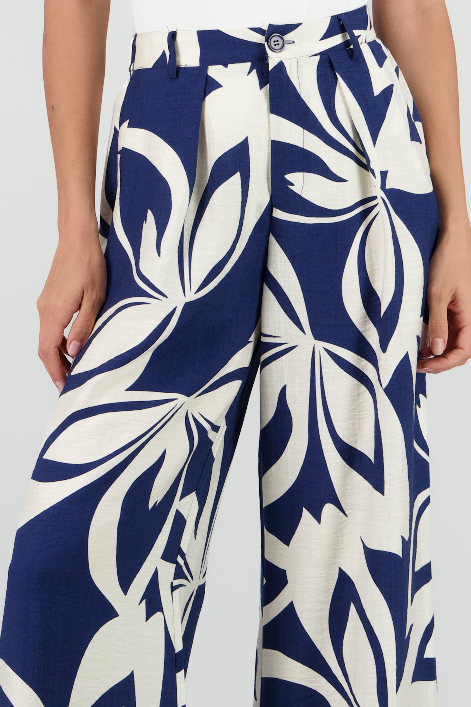 Pantalon estampado AZUL COMBO