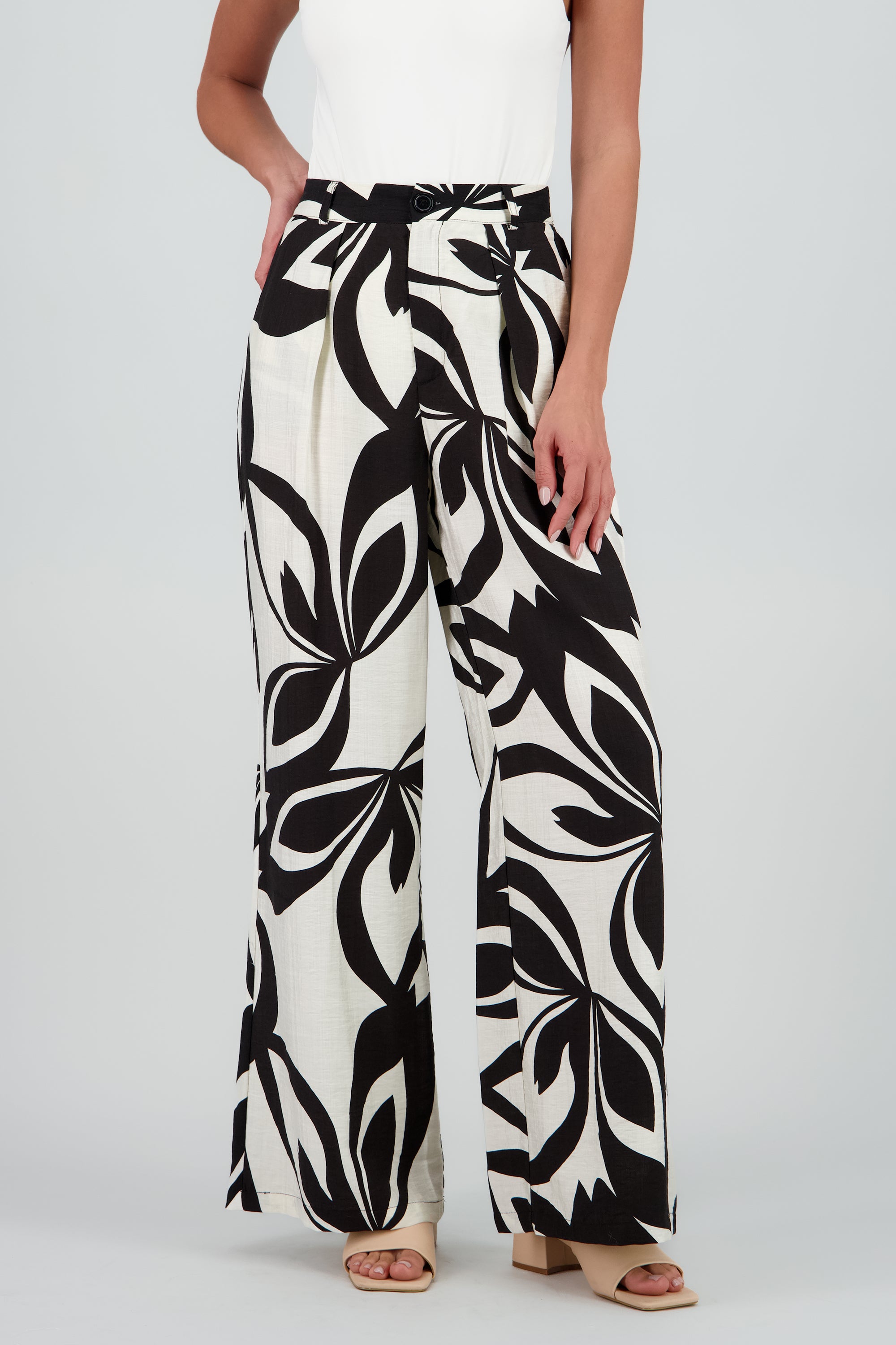 Pantalon estampado NEGRO COMBO