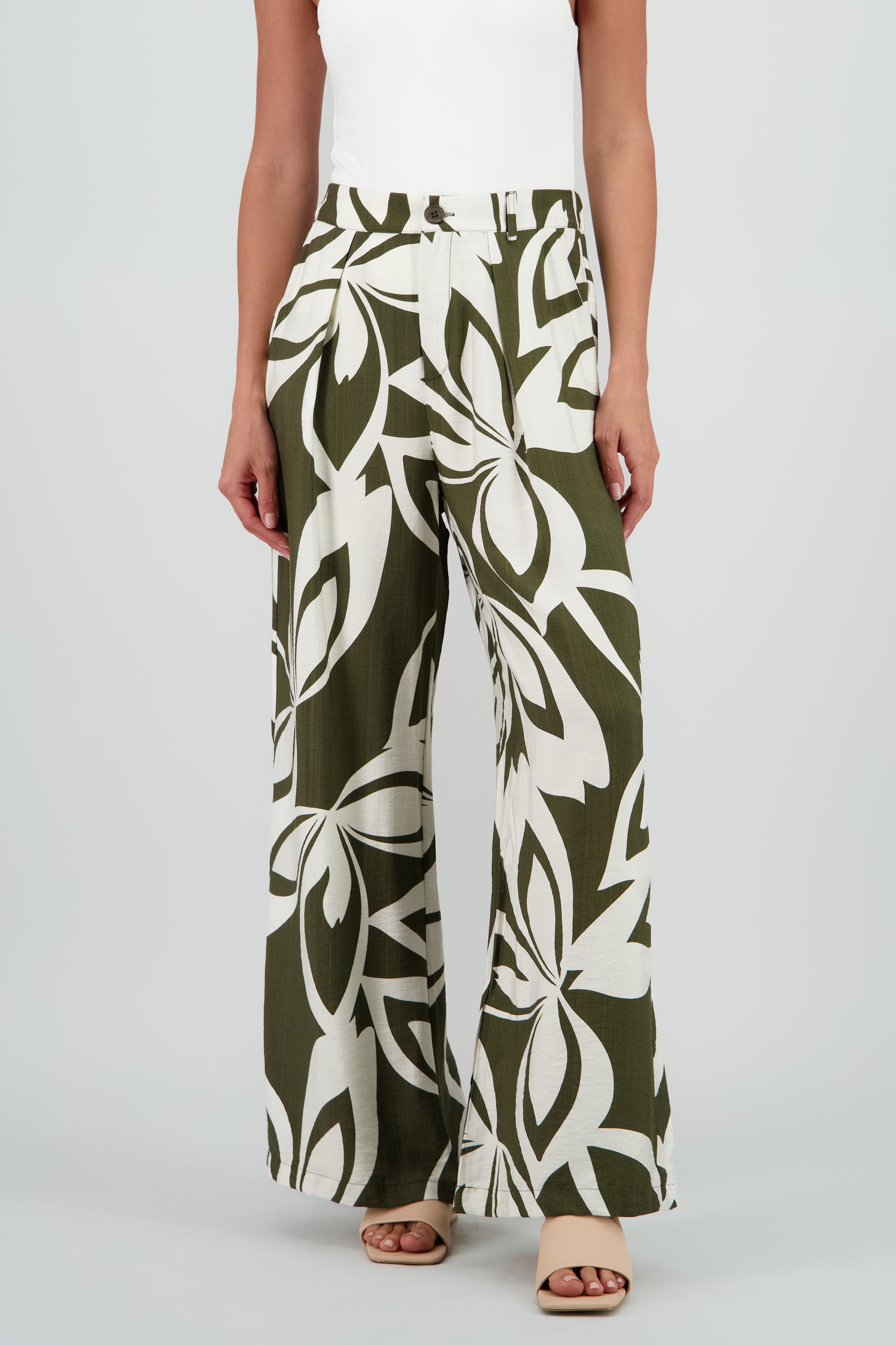 Pantalon estampado VERDE COMBO