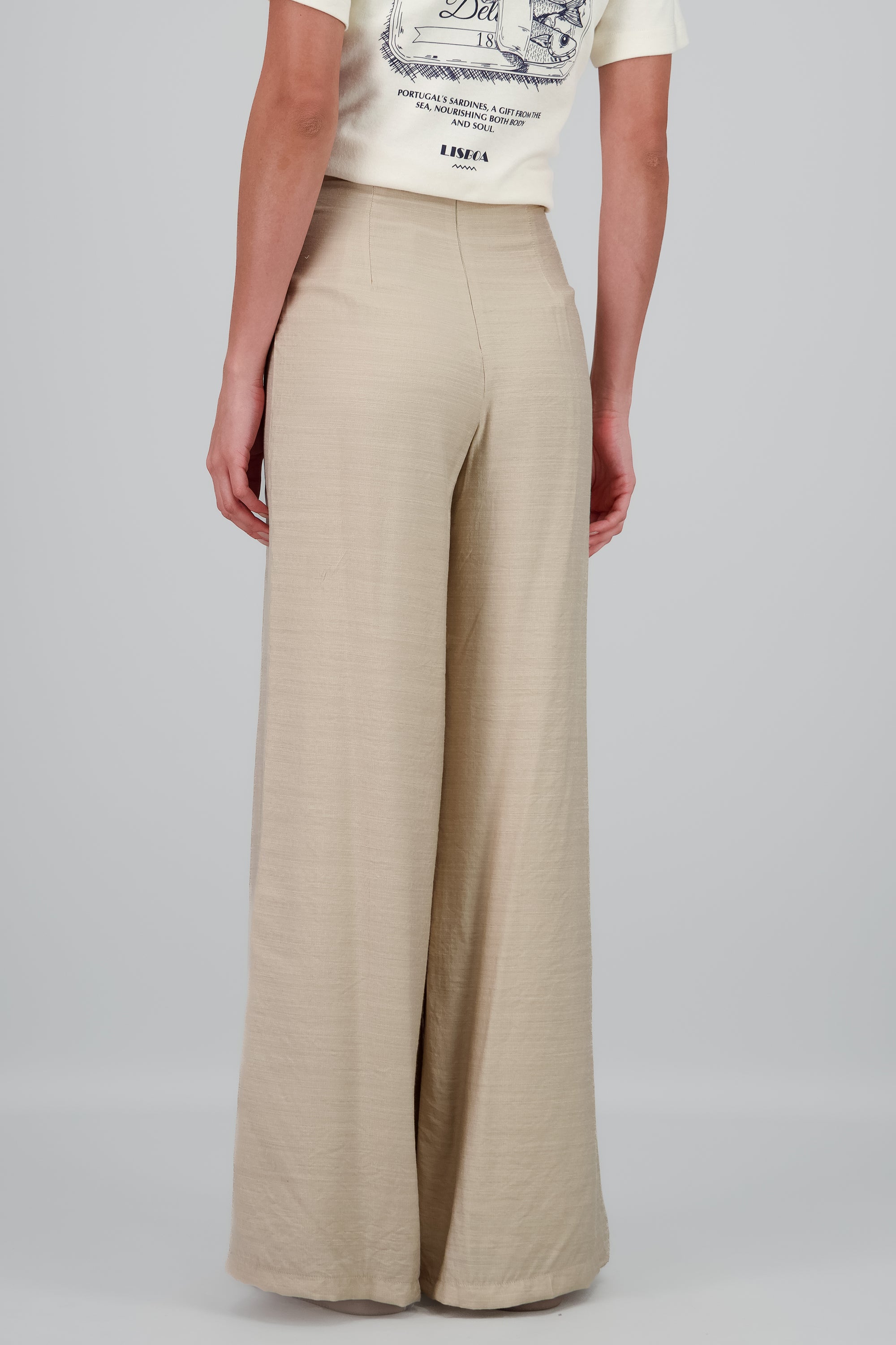 Pantalones con pinzas liso Hypsters KHAKI