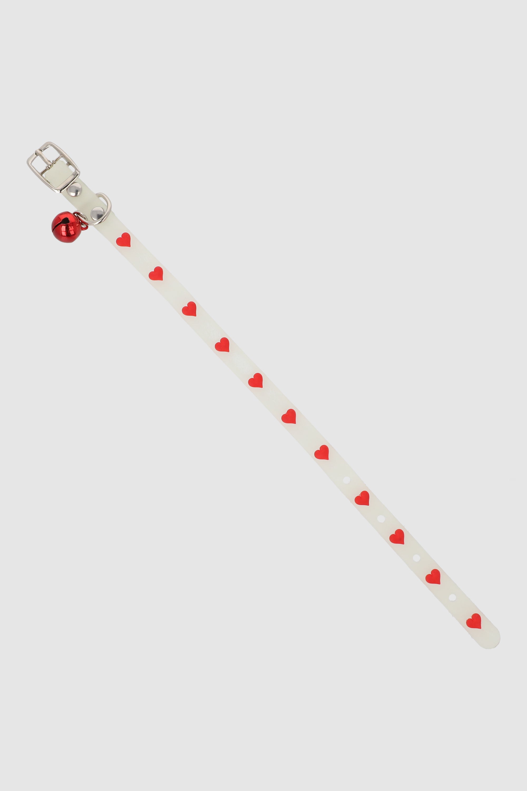 Collar con corazones ROJO