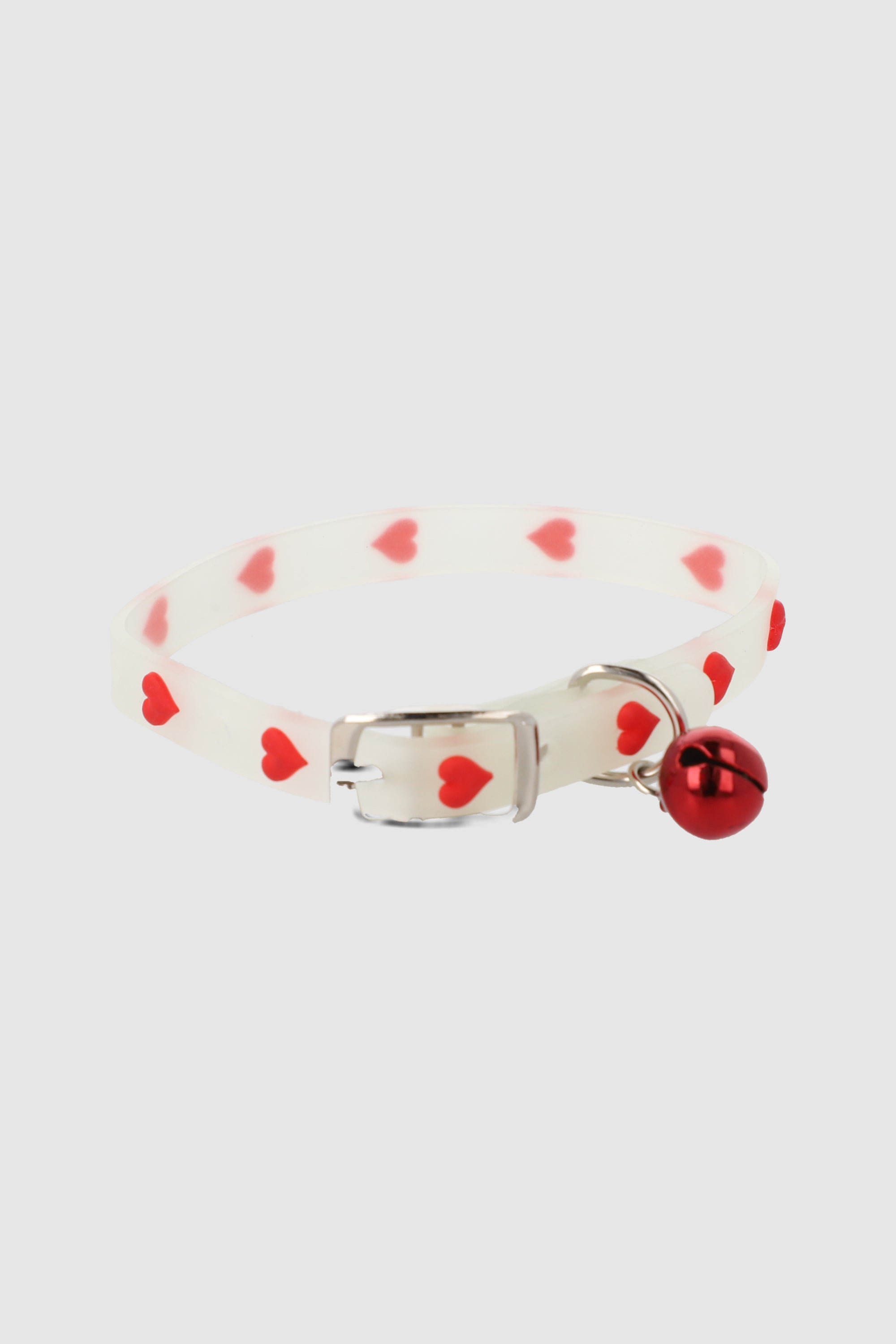 Collar con corazones ROJO