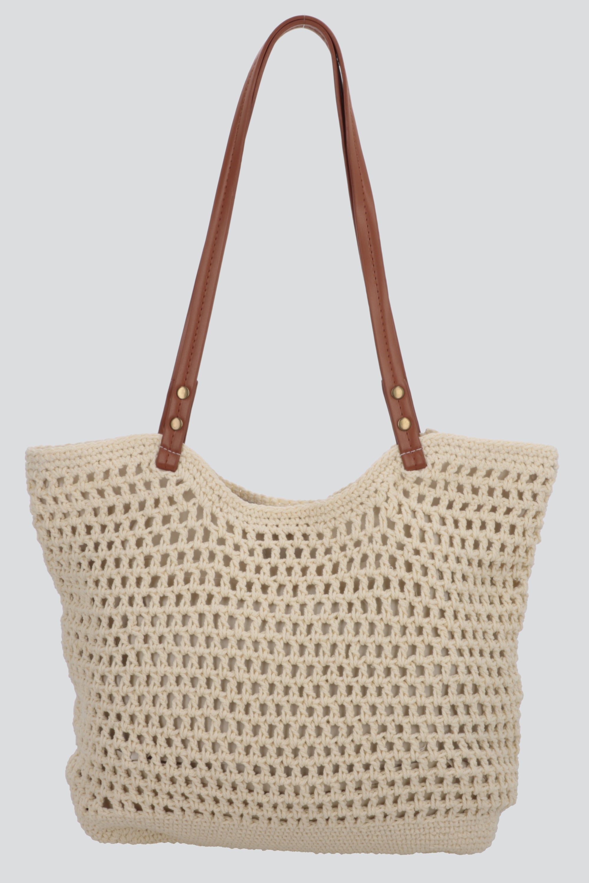 Bolsa tejida de playa BEIGE