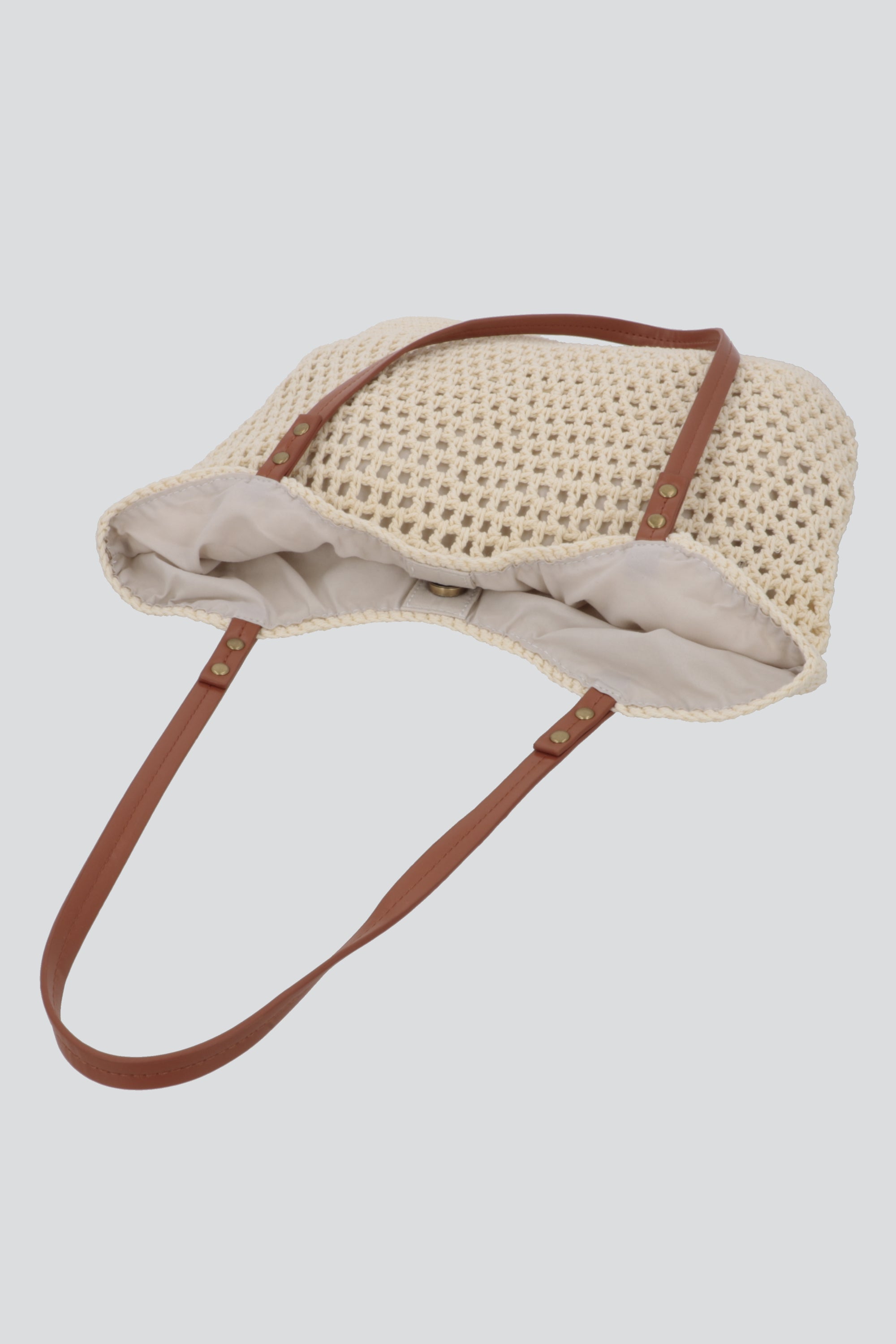Bolsa tejida de playa BEIGE