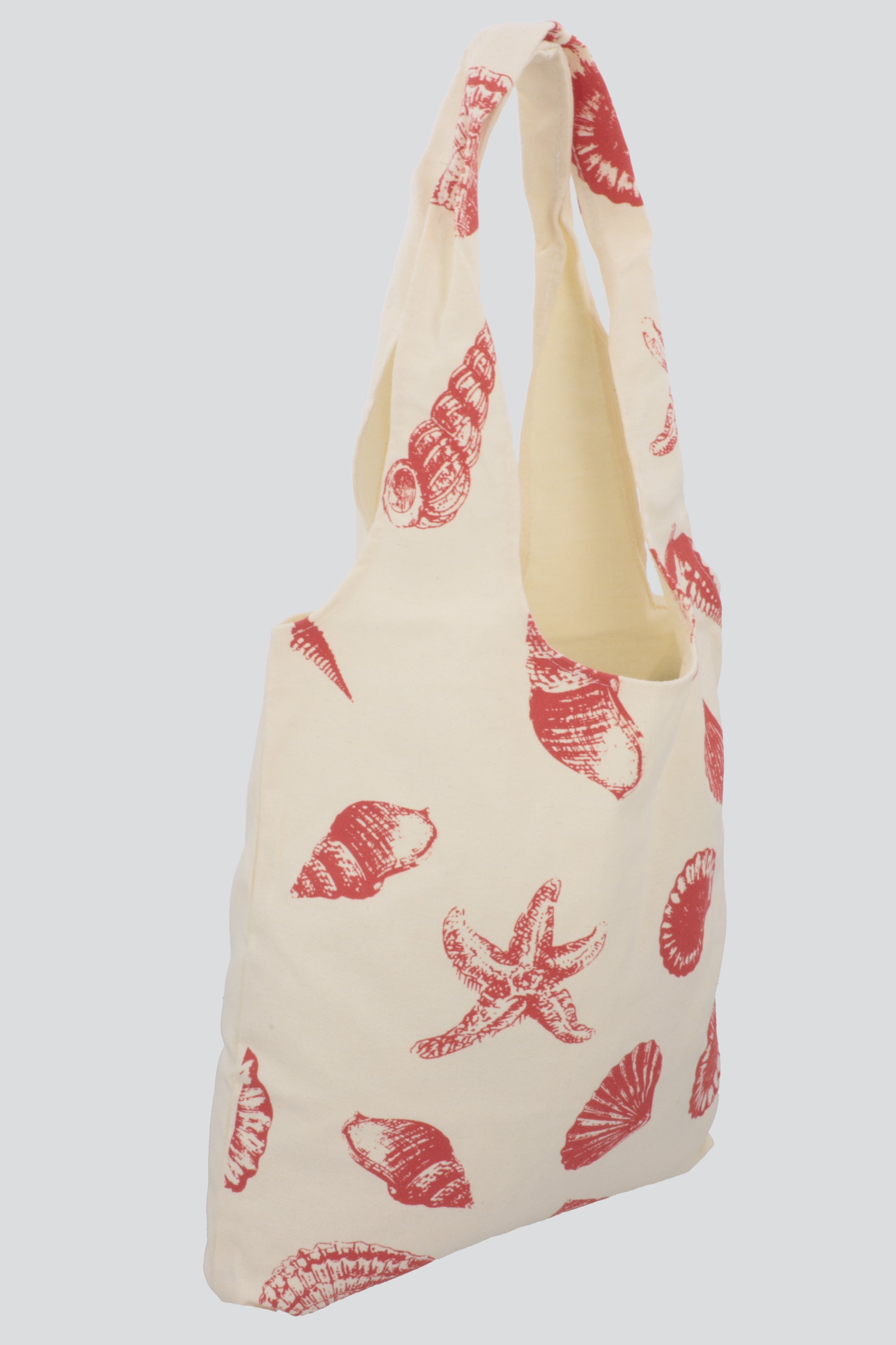 Bolsa tela con conchas CORAL