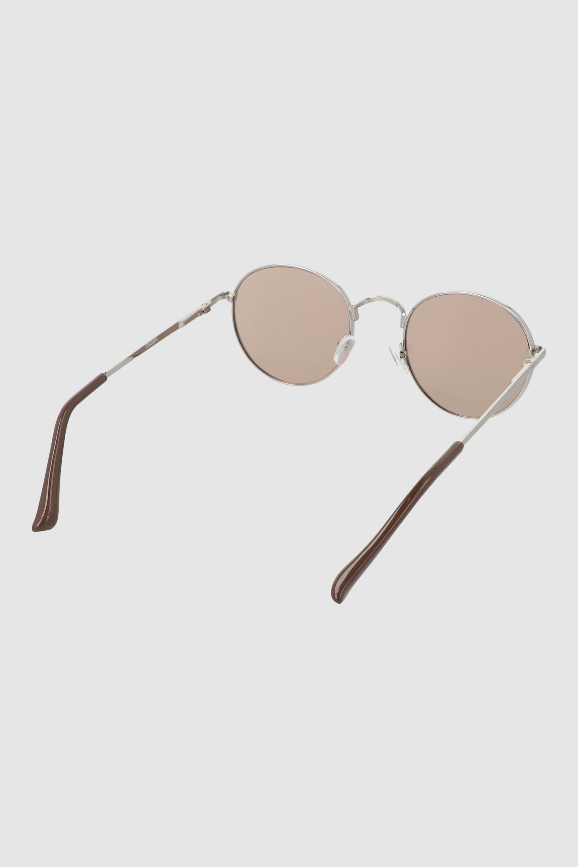 Lentes circulo color metal TAUPE