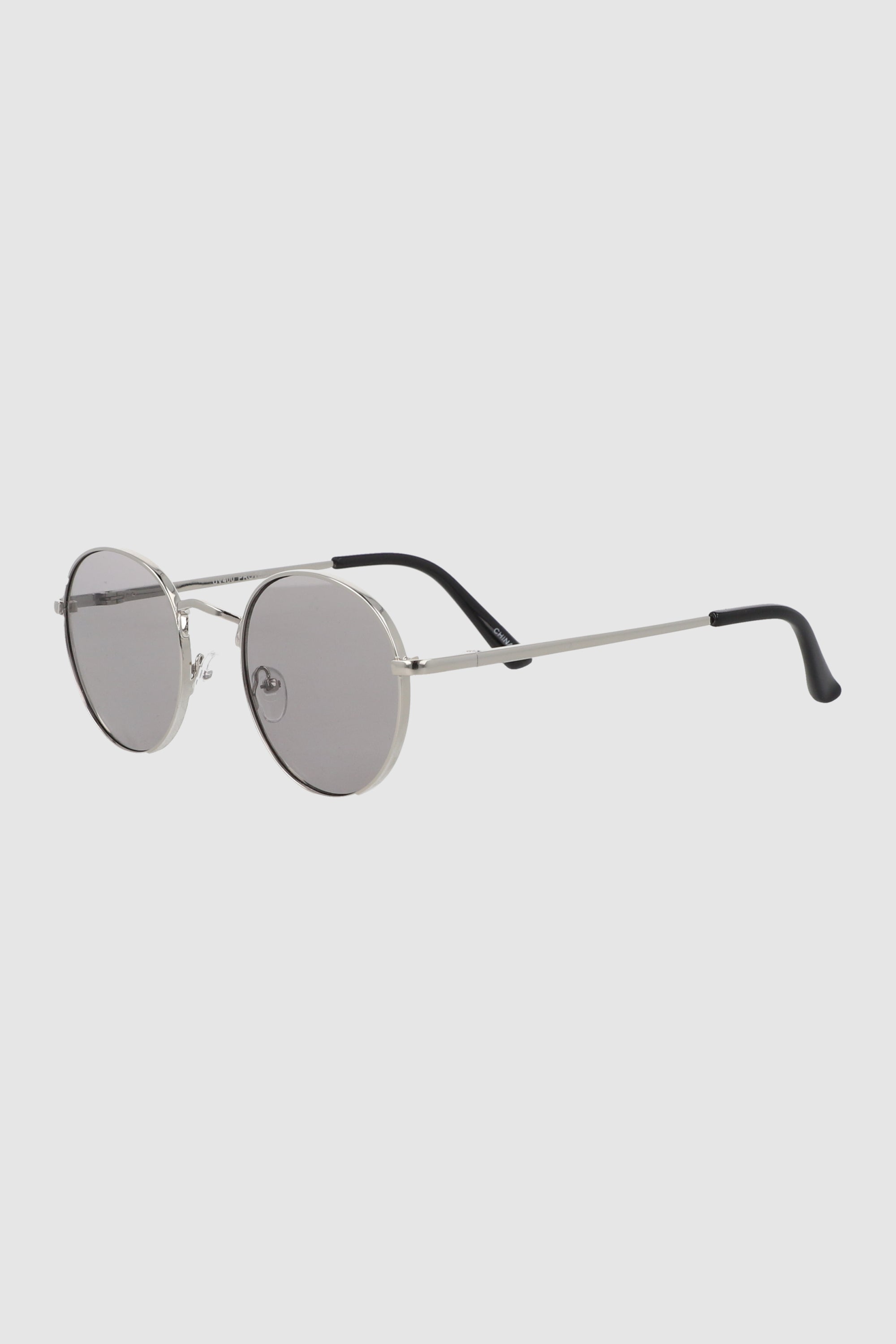 Lentes circulo color metal GRIS