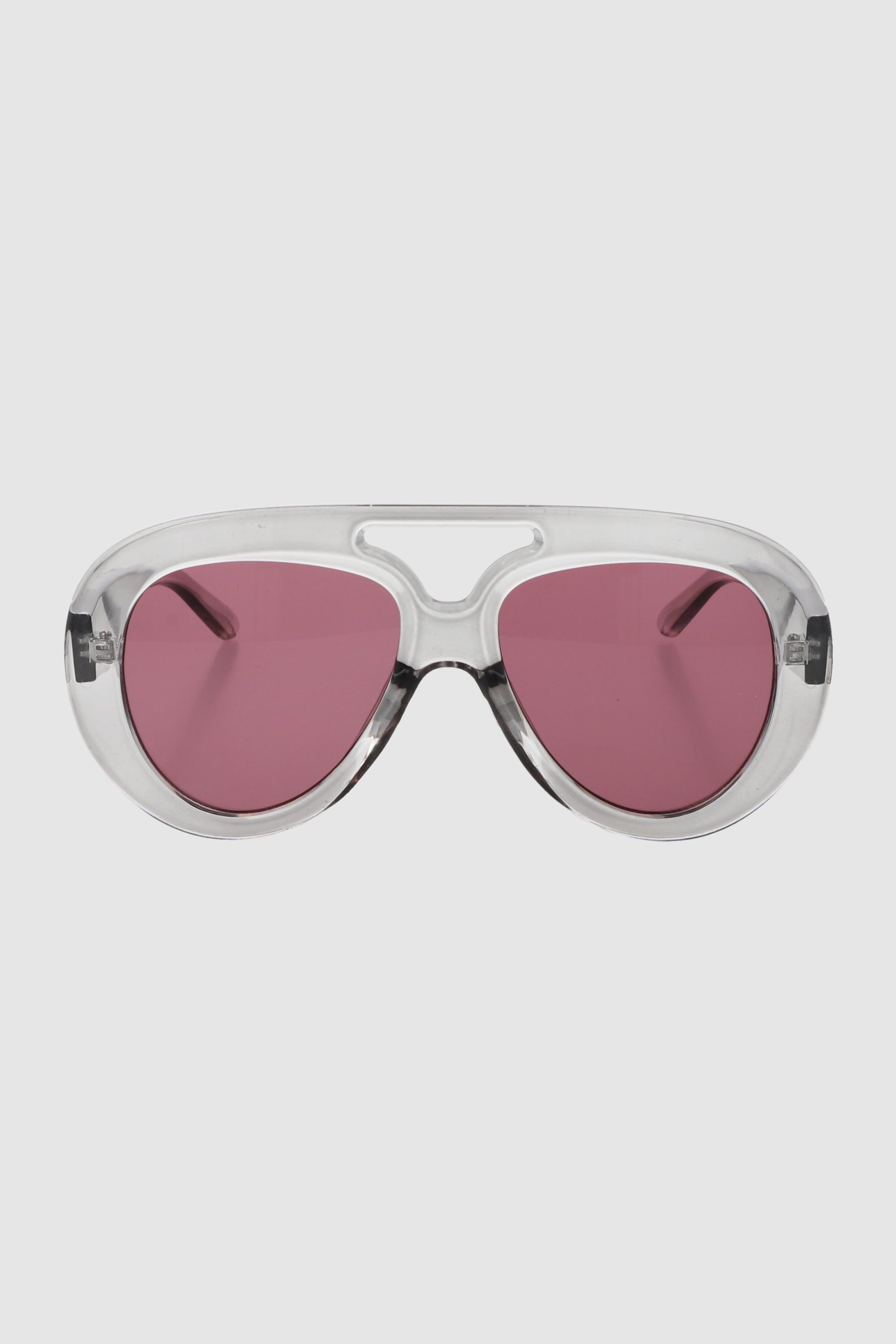 Lentes aviador chubby TRANSPARENTE