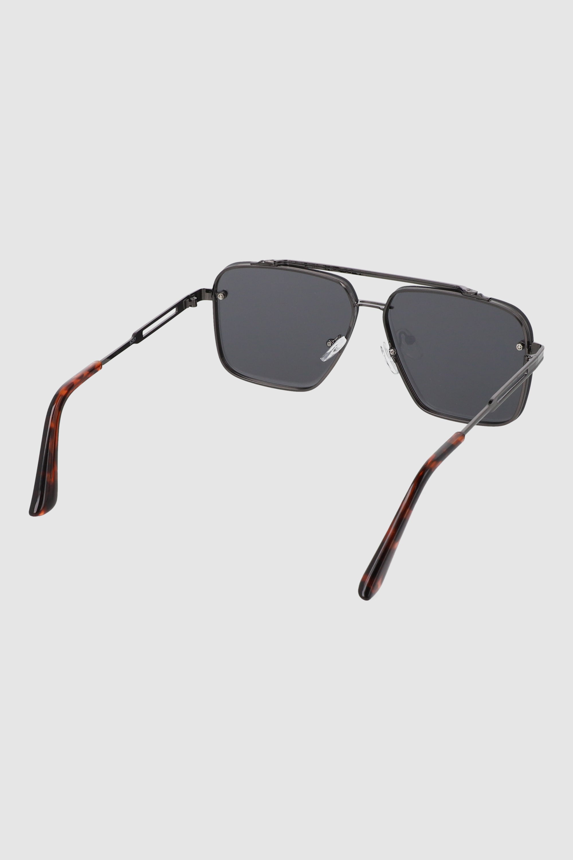 Lentes aviador cuadrado metal NEGRO