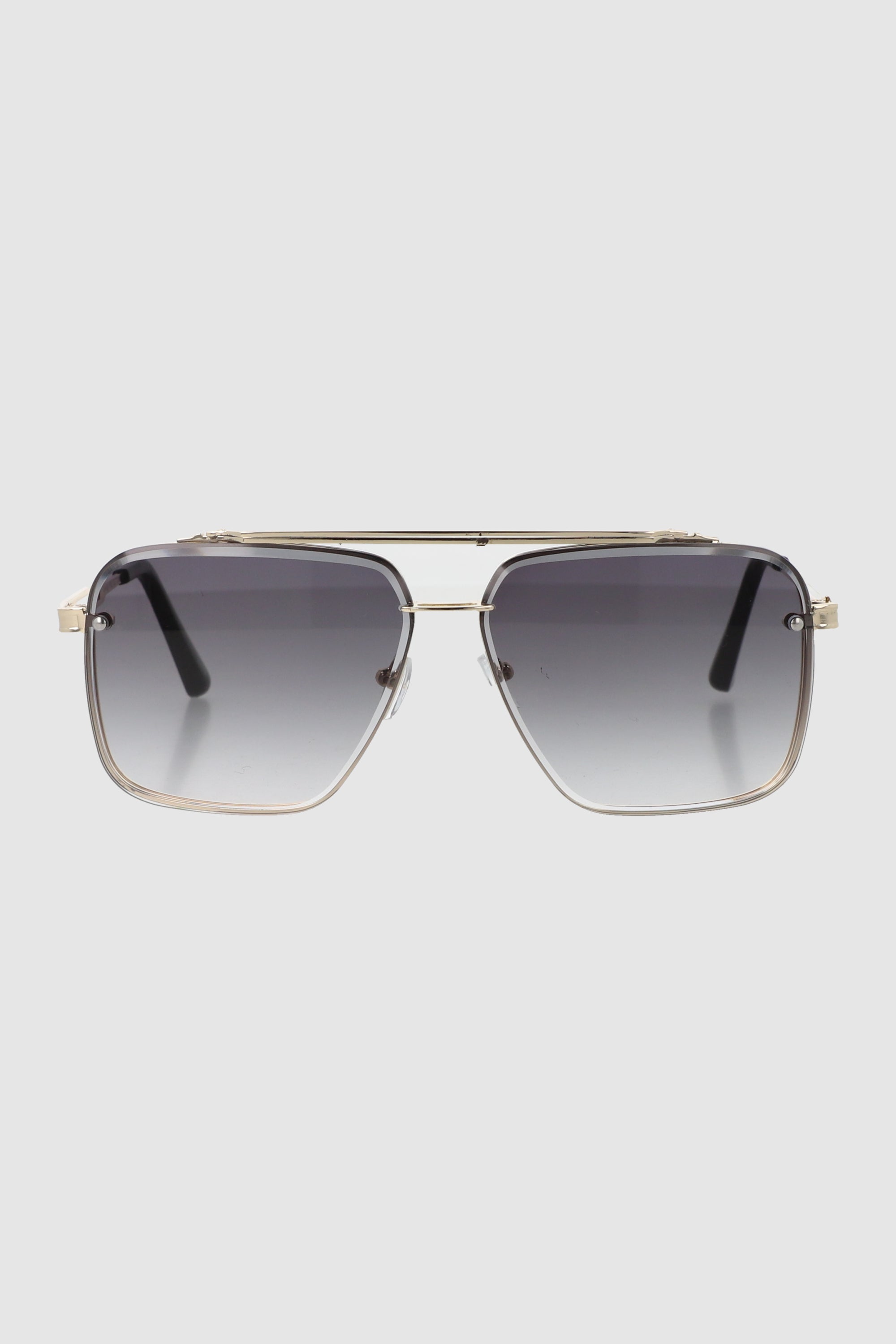 Lentes aviador cuadrado metal NEGRO COMBO