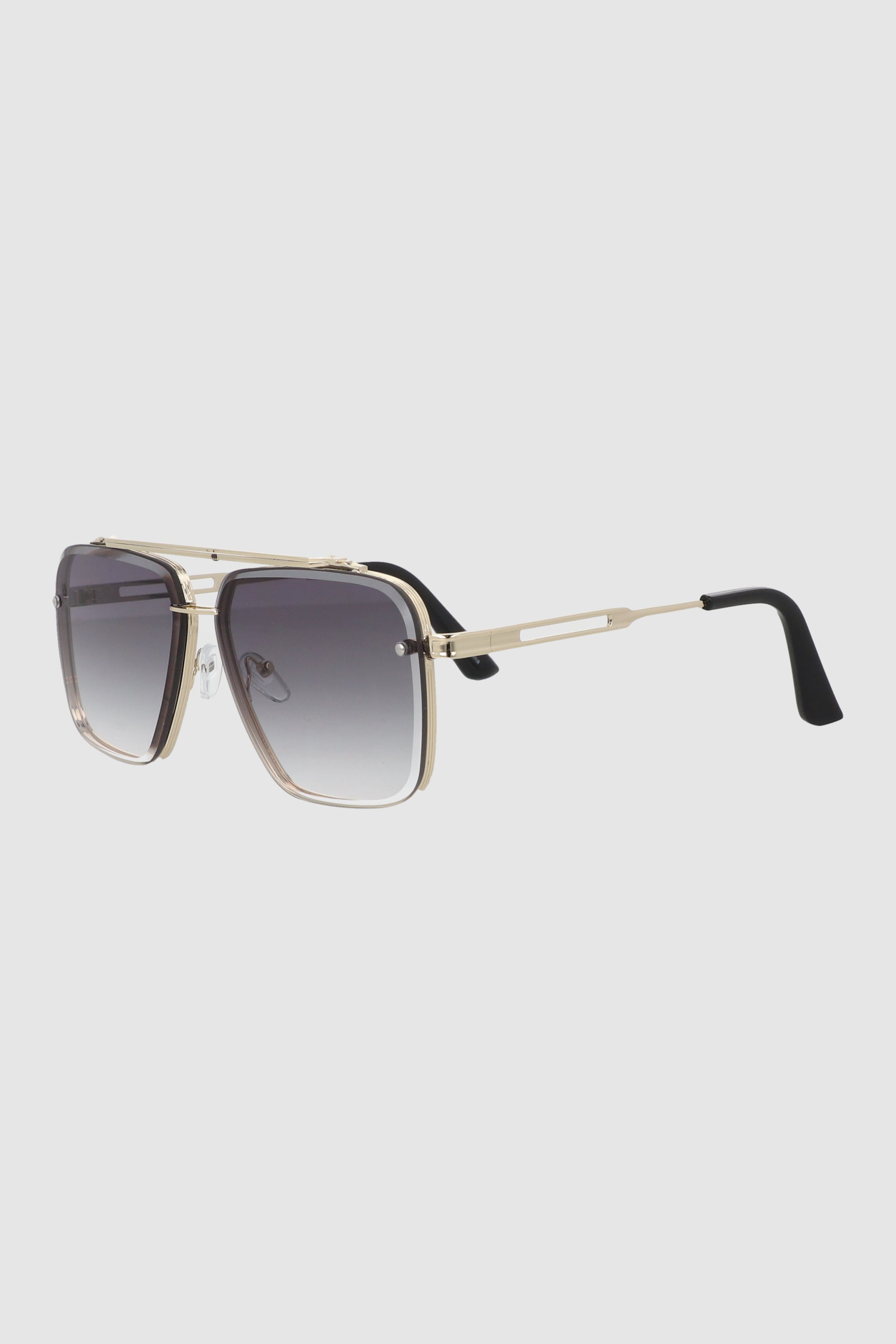 Lentes aviador cuadrado metal NEGRO COMBO