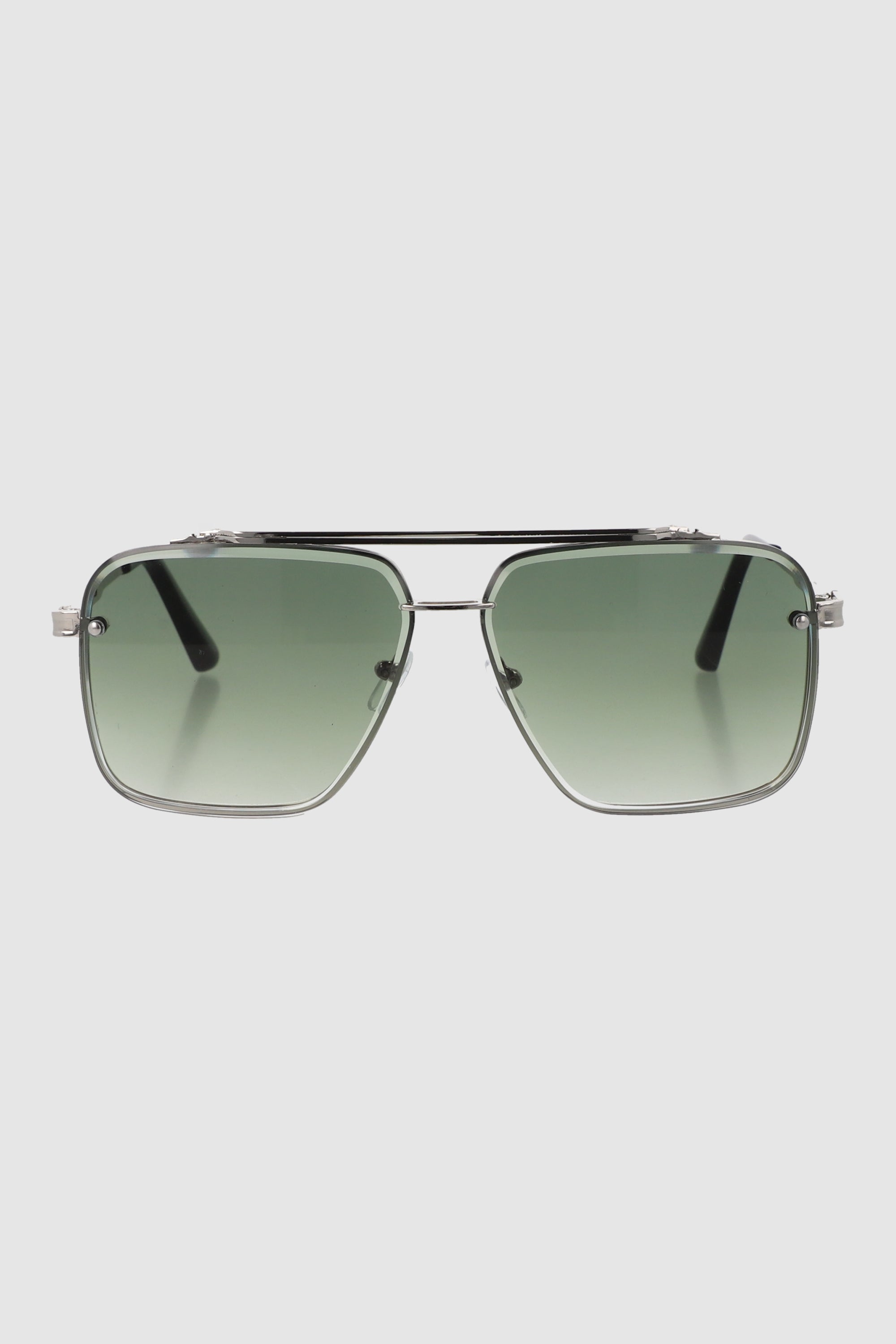 Lentes aviador cuadrado metal VERDE