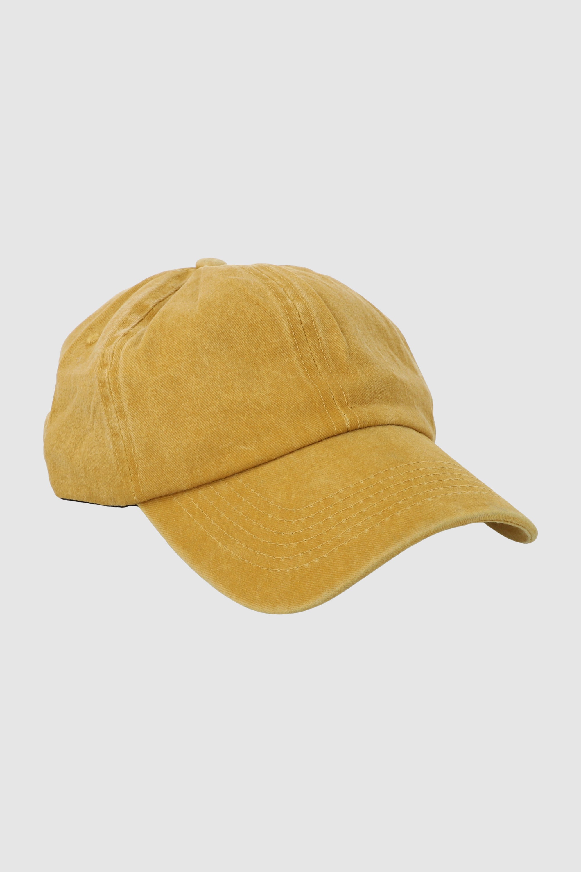 Gorra sencilla wash MOSTAZA