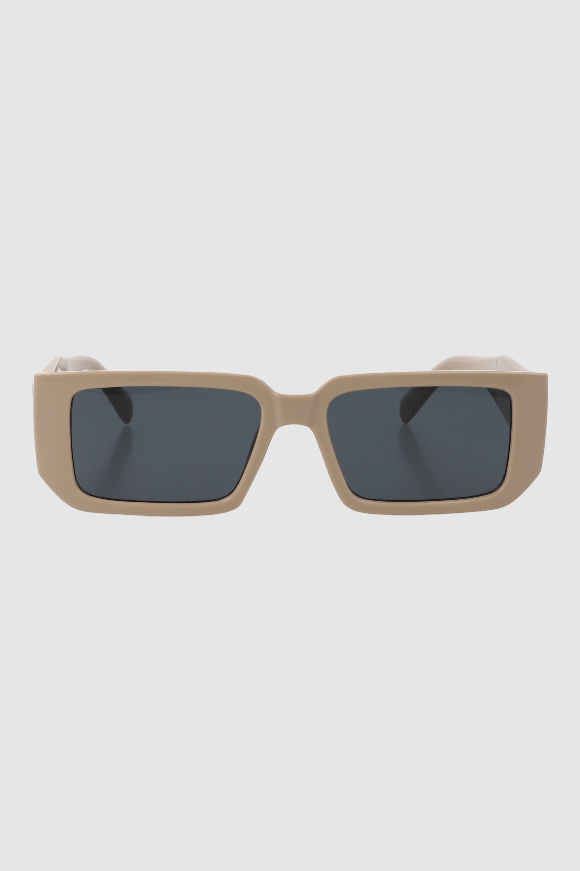 Lentes rectangulo brazo geometrico BEIGE