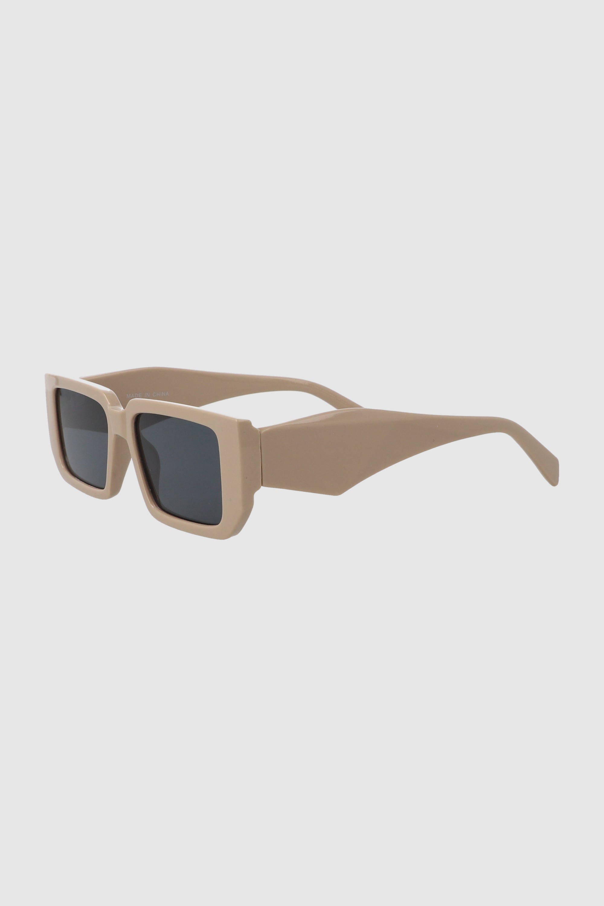 Lentes rectangulo brazo geometrico BEIGE