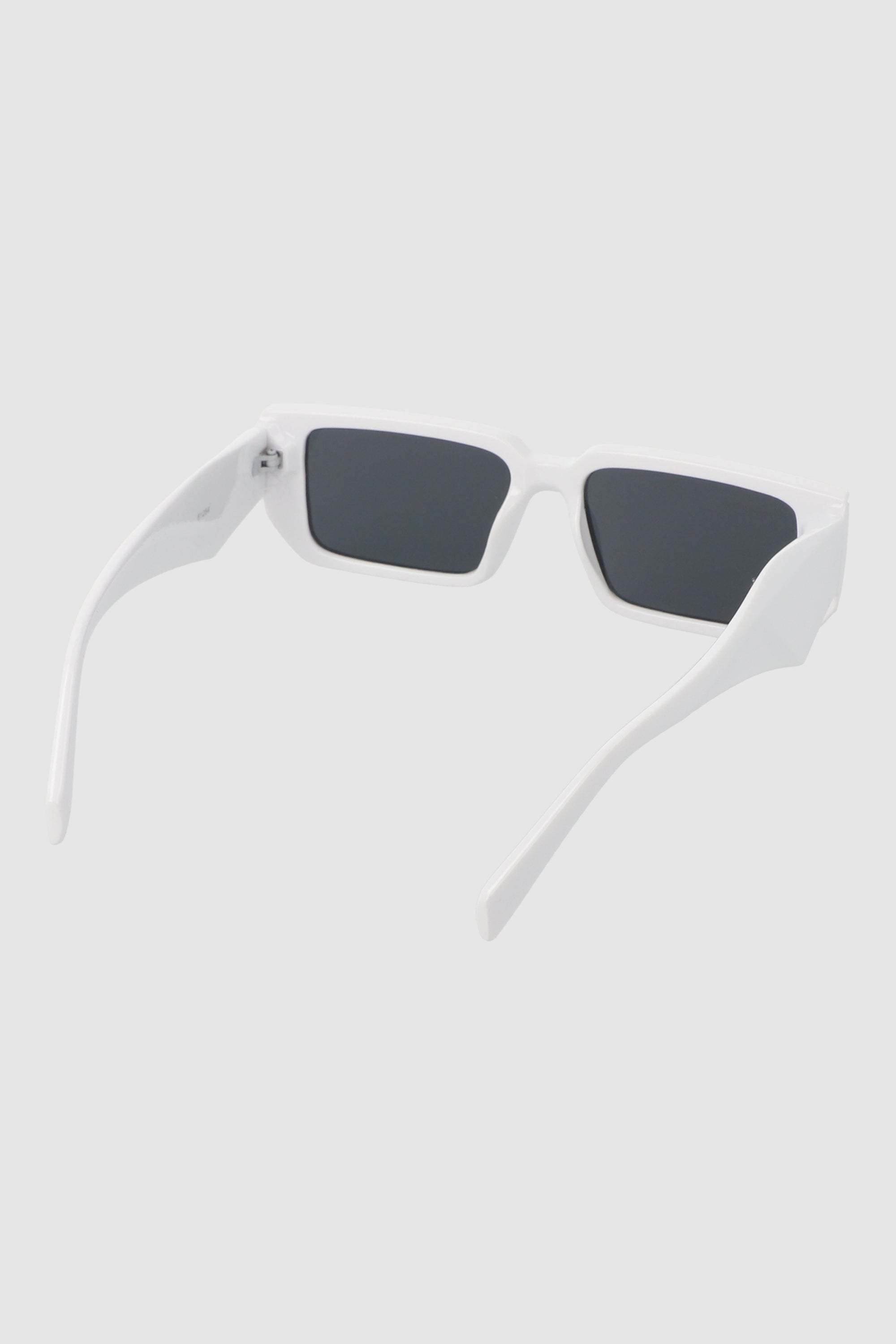 Lentes rectangulo brazo geometrico BLANCO