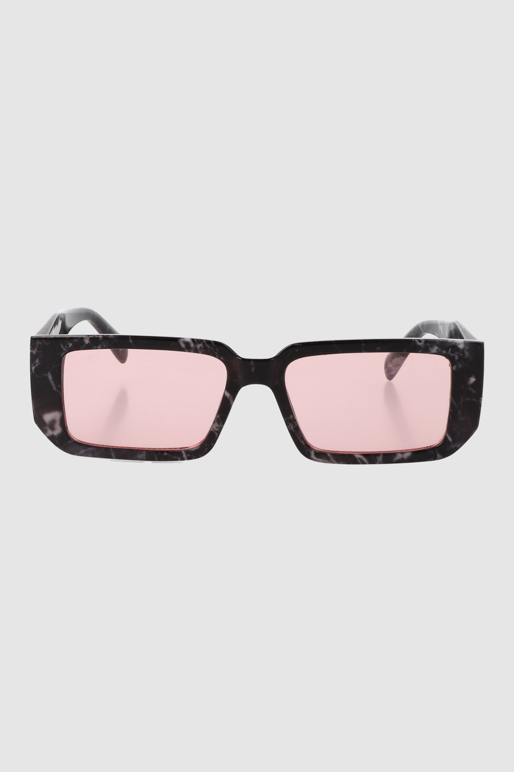 Lentes rectangulo brazo geometrico NEGRO COMBO