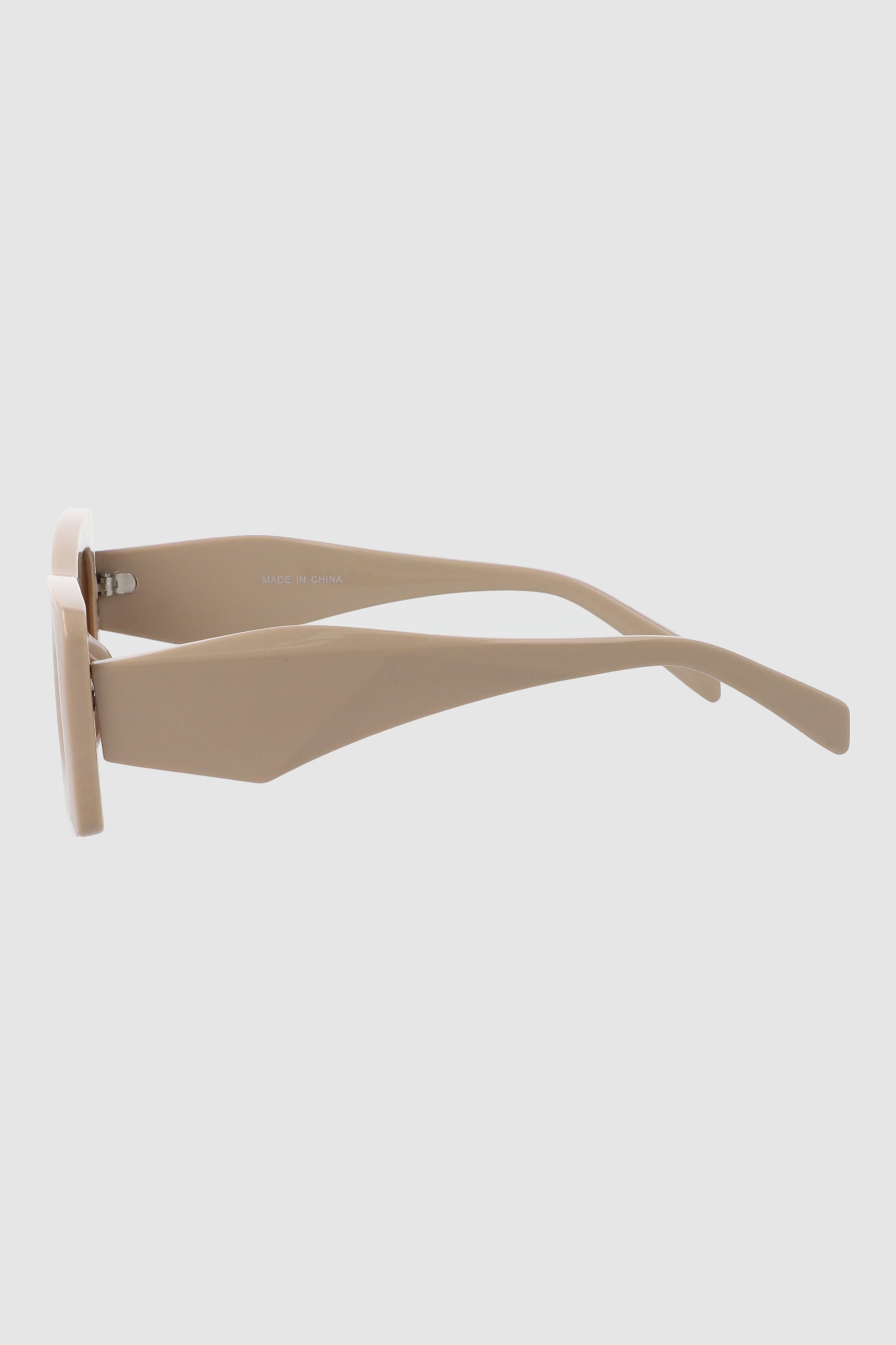 Lentes rectangulo cateye oversize BEIGE