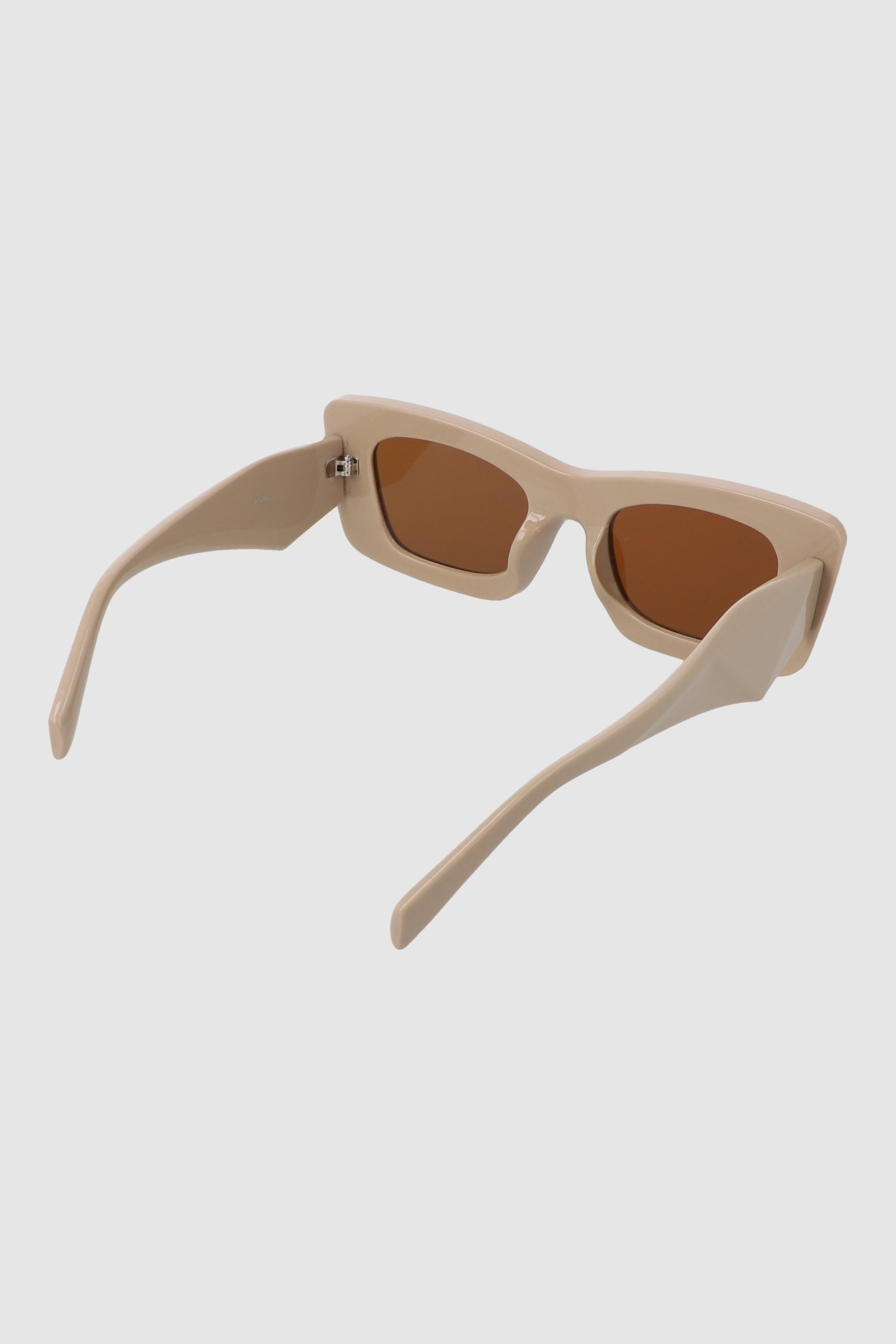 Lentes rectangulo cateye oversize BEIGE