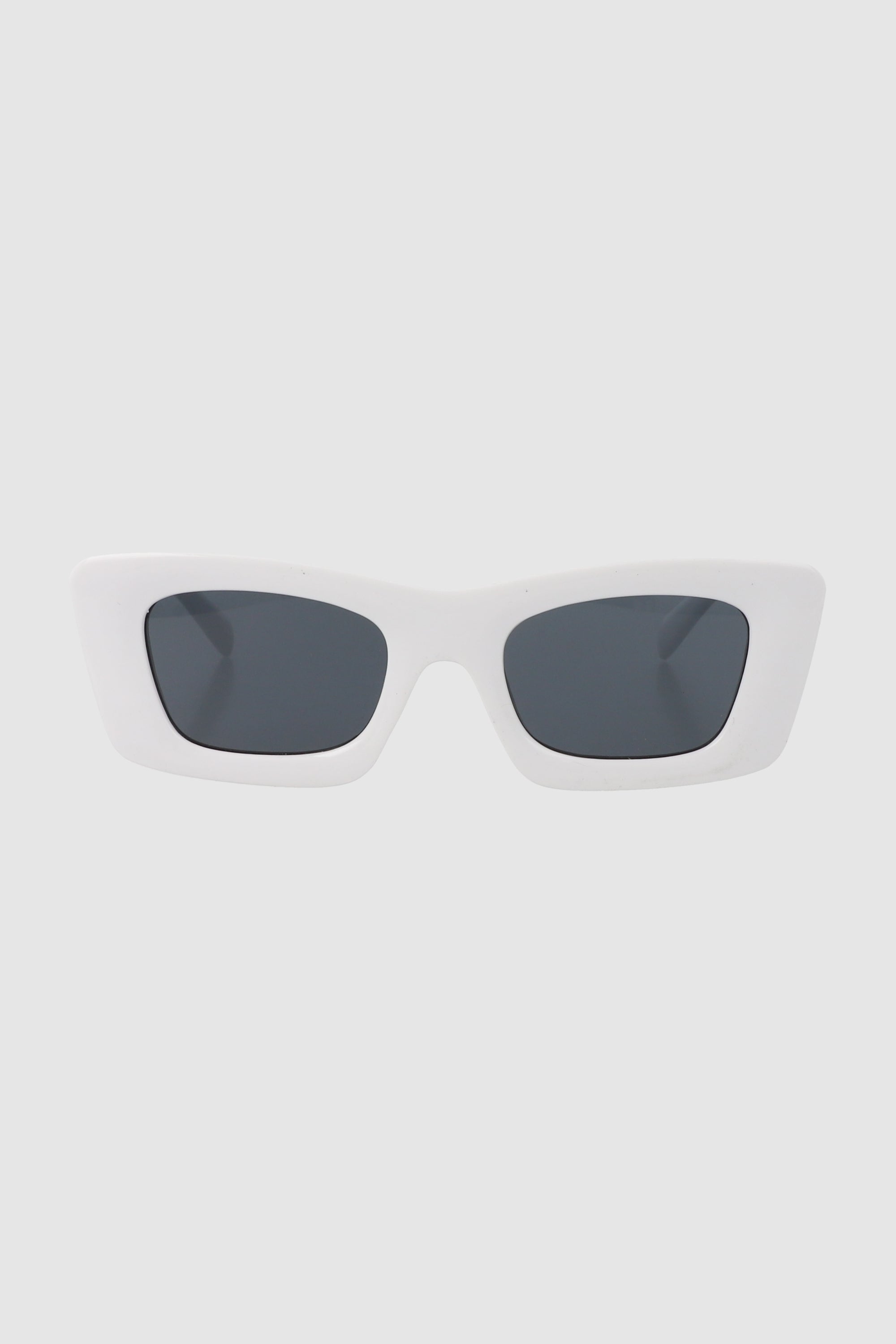 Lentes rectangulo cateye oversize BLANCO