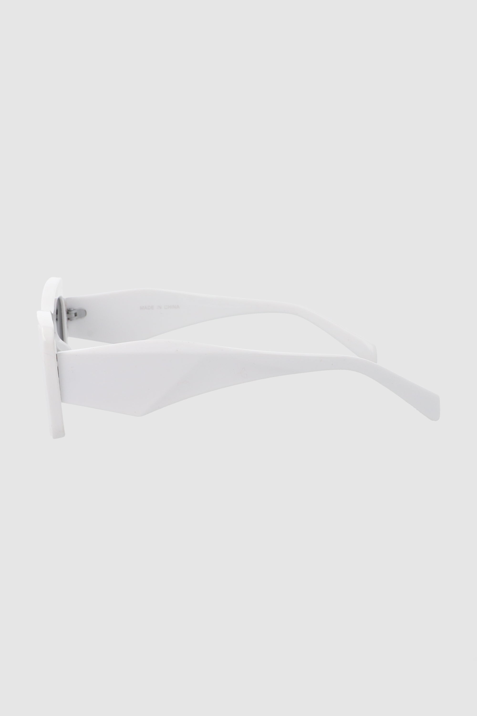 Lentes rectangulo cateye oversize BLANCO