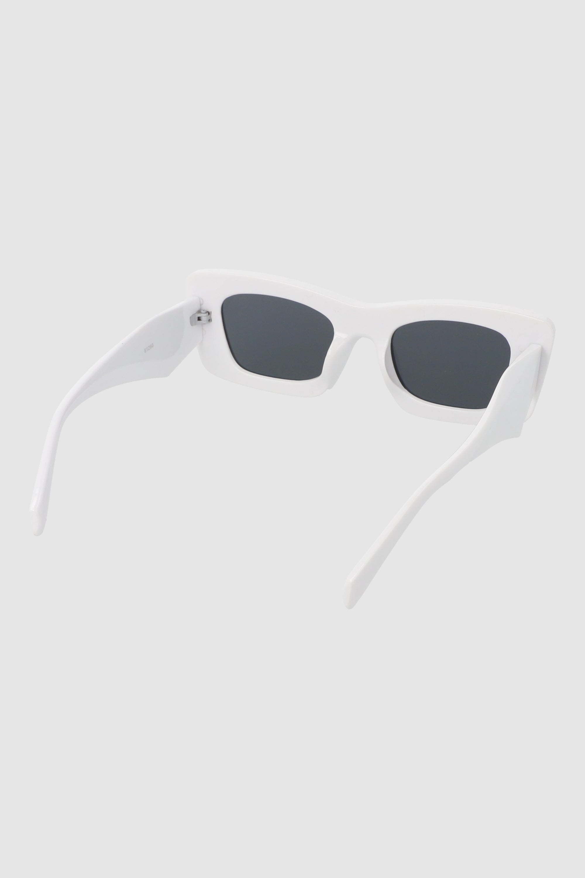 Lentes rectangulo cateye oversize BLANCO