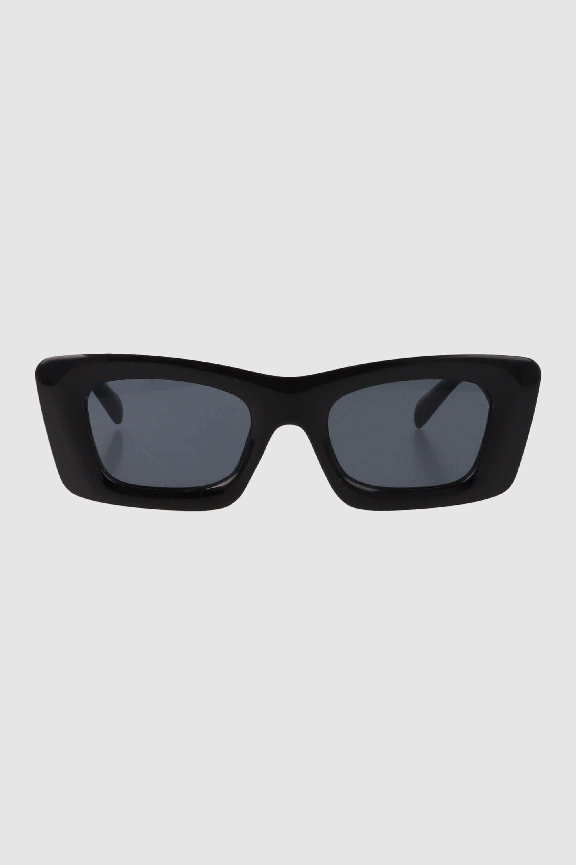 Lentes rectangulo cateye oversize NEGRO