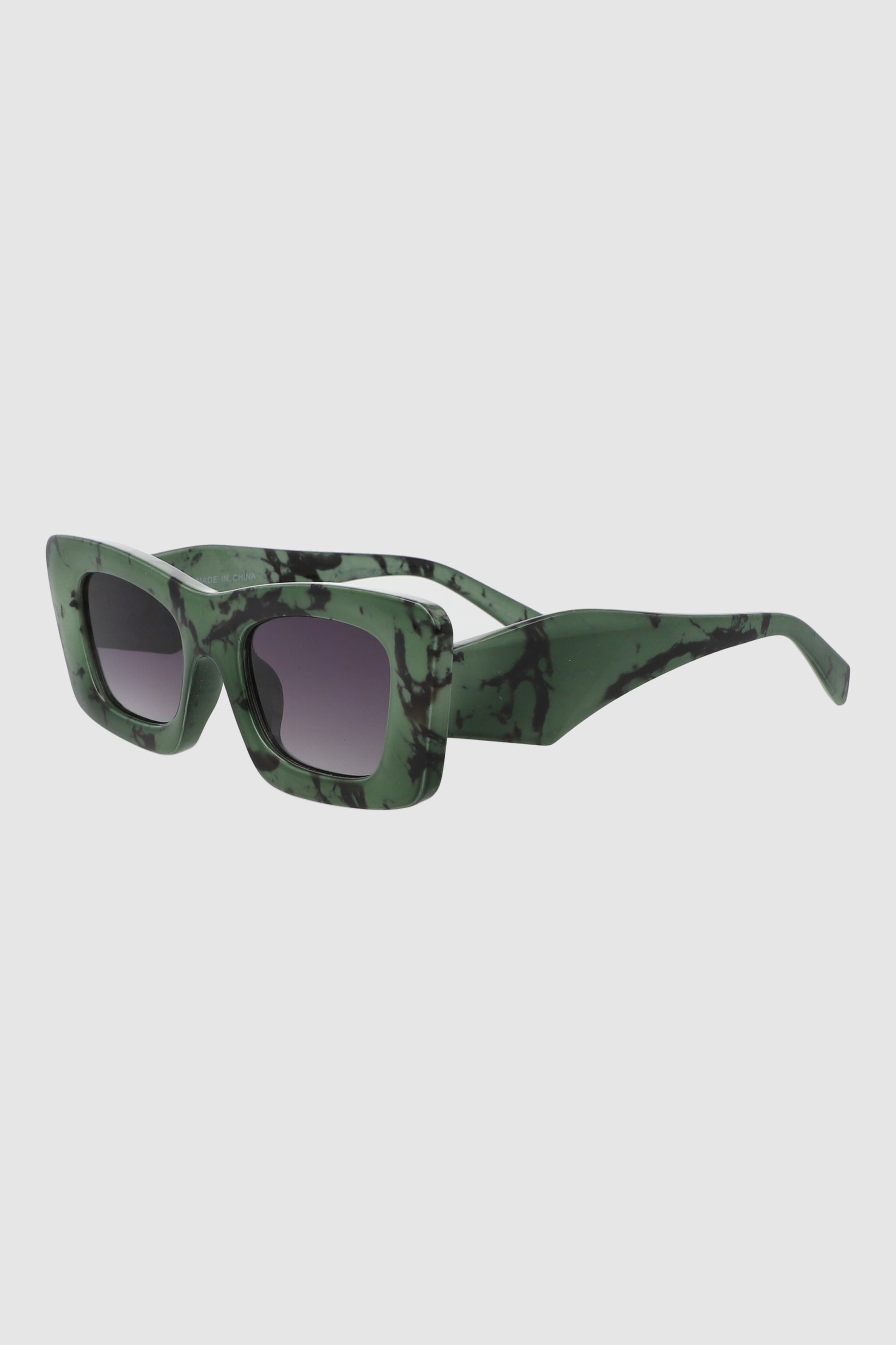 Lentes rectangulo cateye oversize VERDE