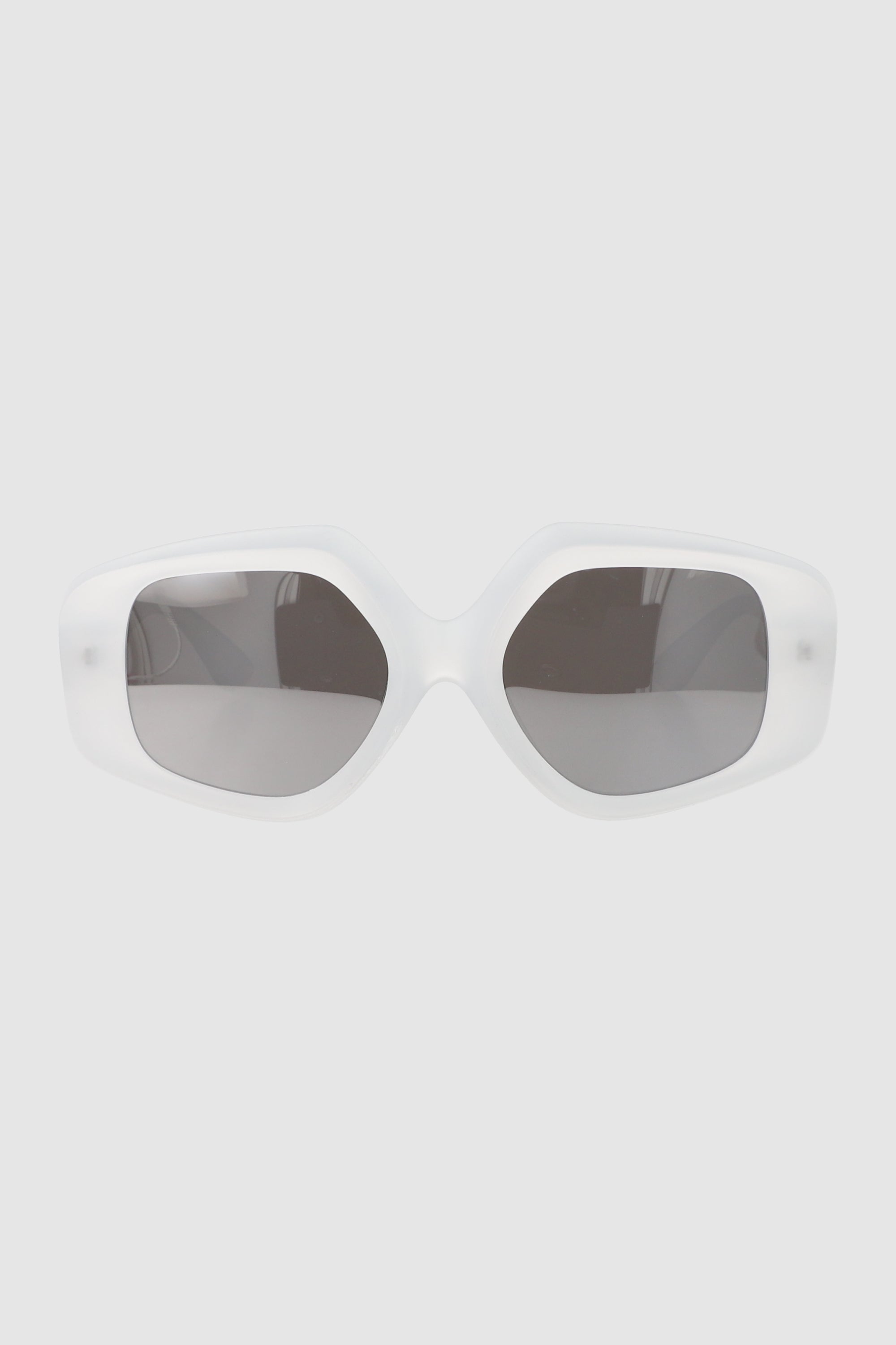 Lentes oversize geometricos BLANCO