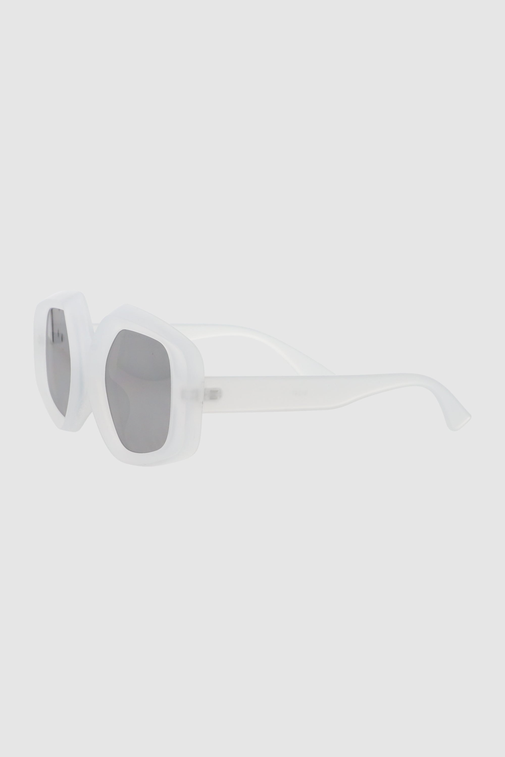 Lentes oversize geometricos BLANCO