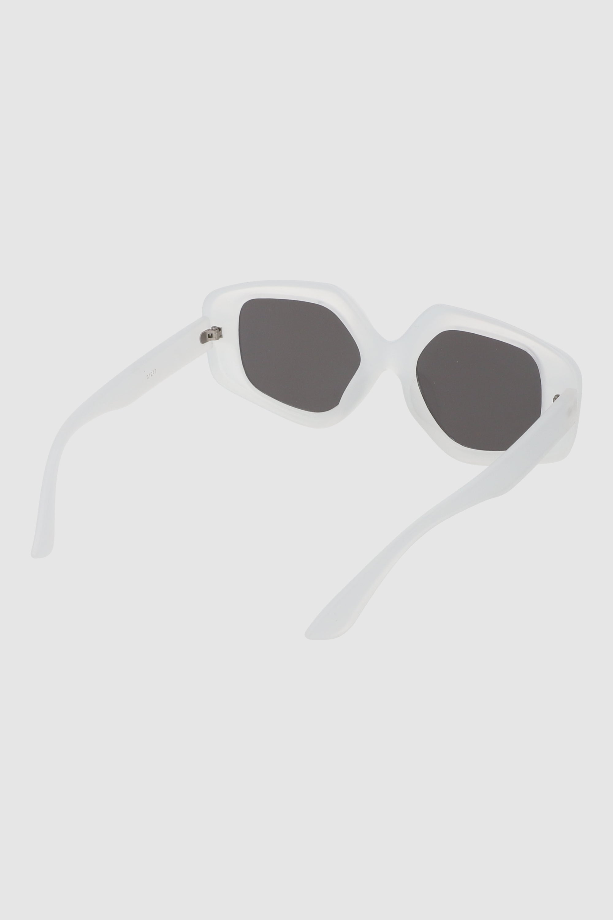 Lentes oversize geometricos BLANCO