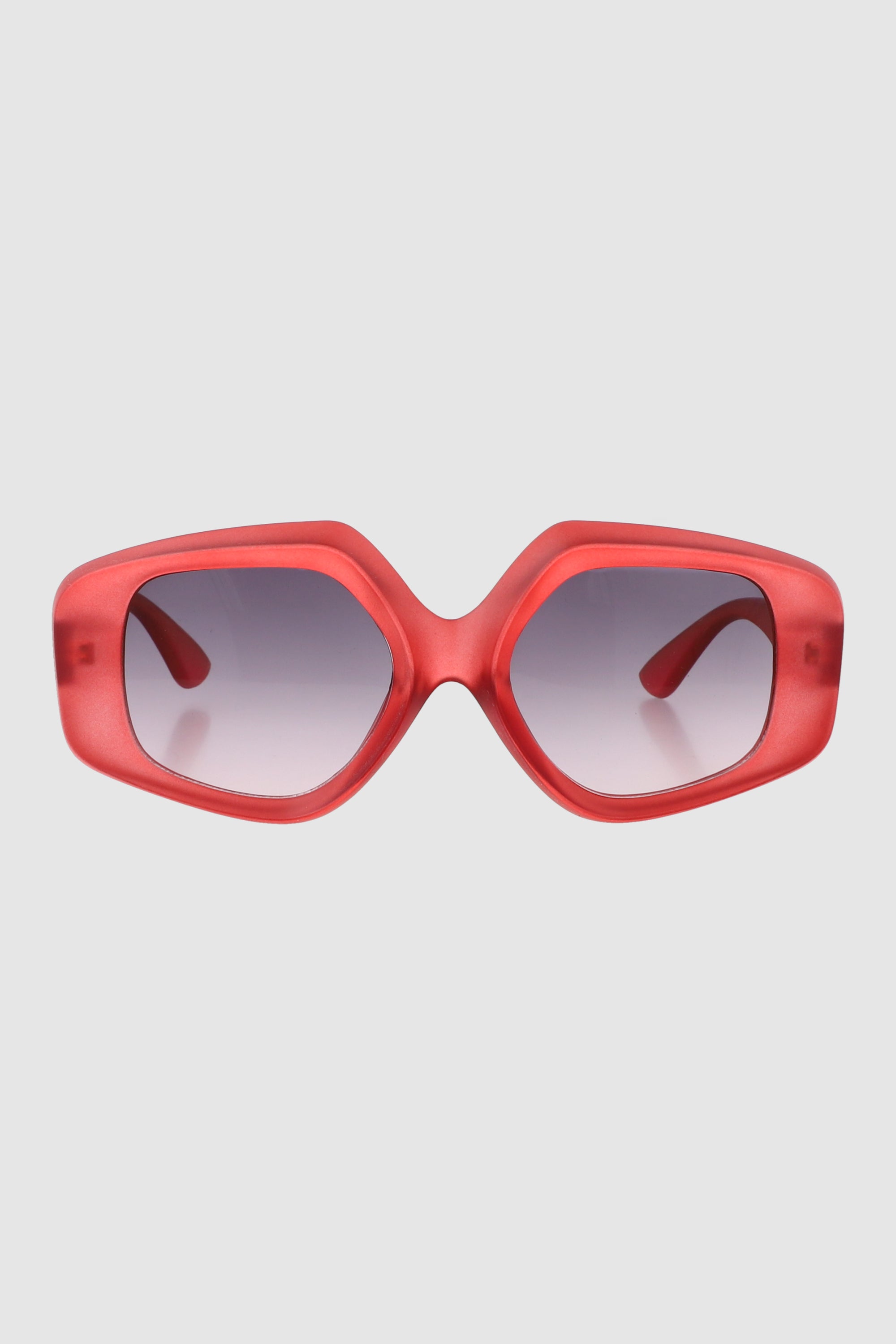 Lentes oversize geometricos ROJO