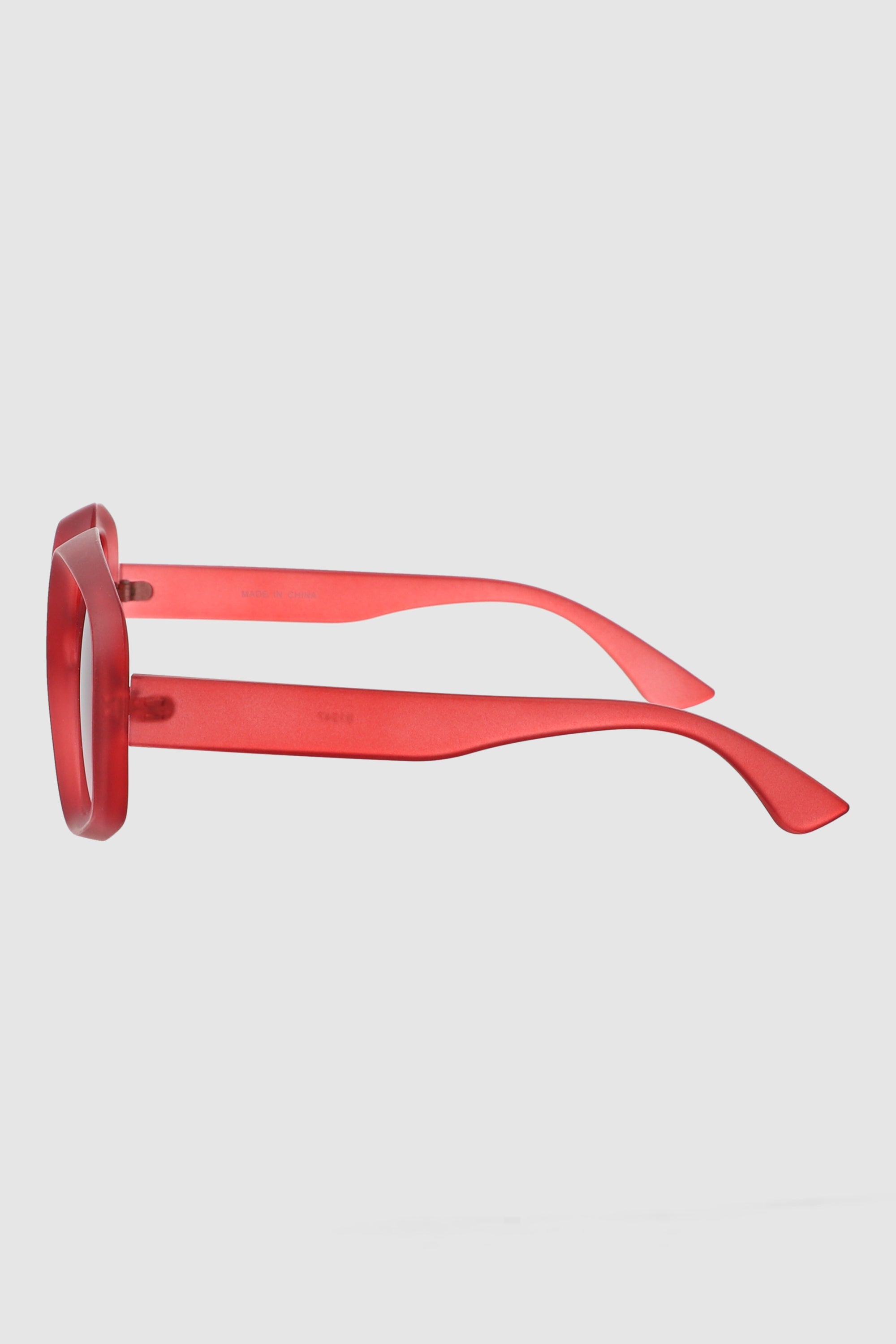 Lentes oversize geometricos ROJO