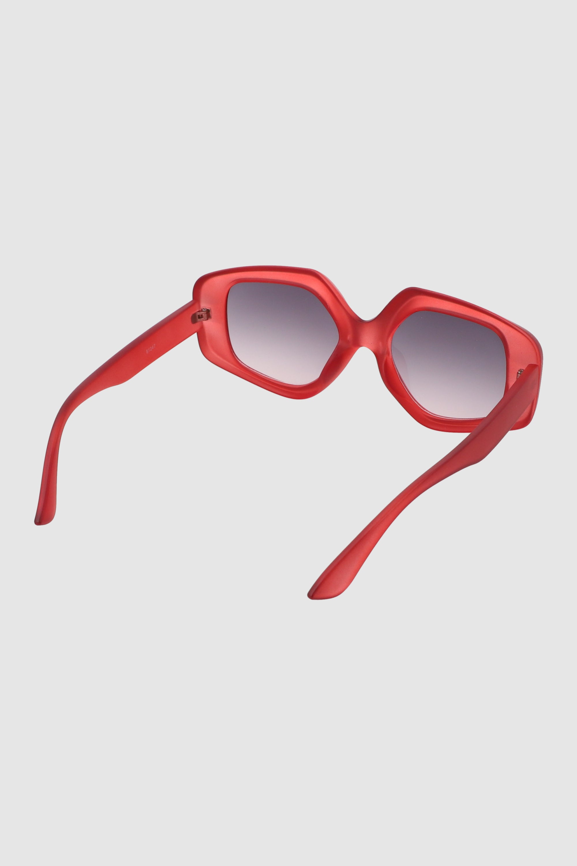 Lentes oversize geometricos ROJO