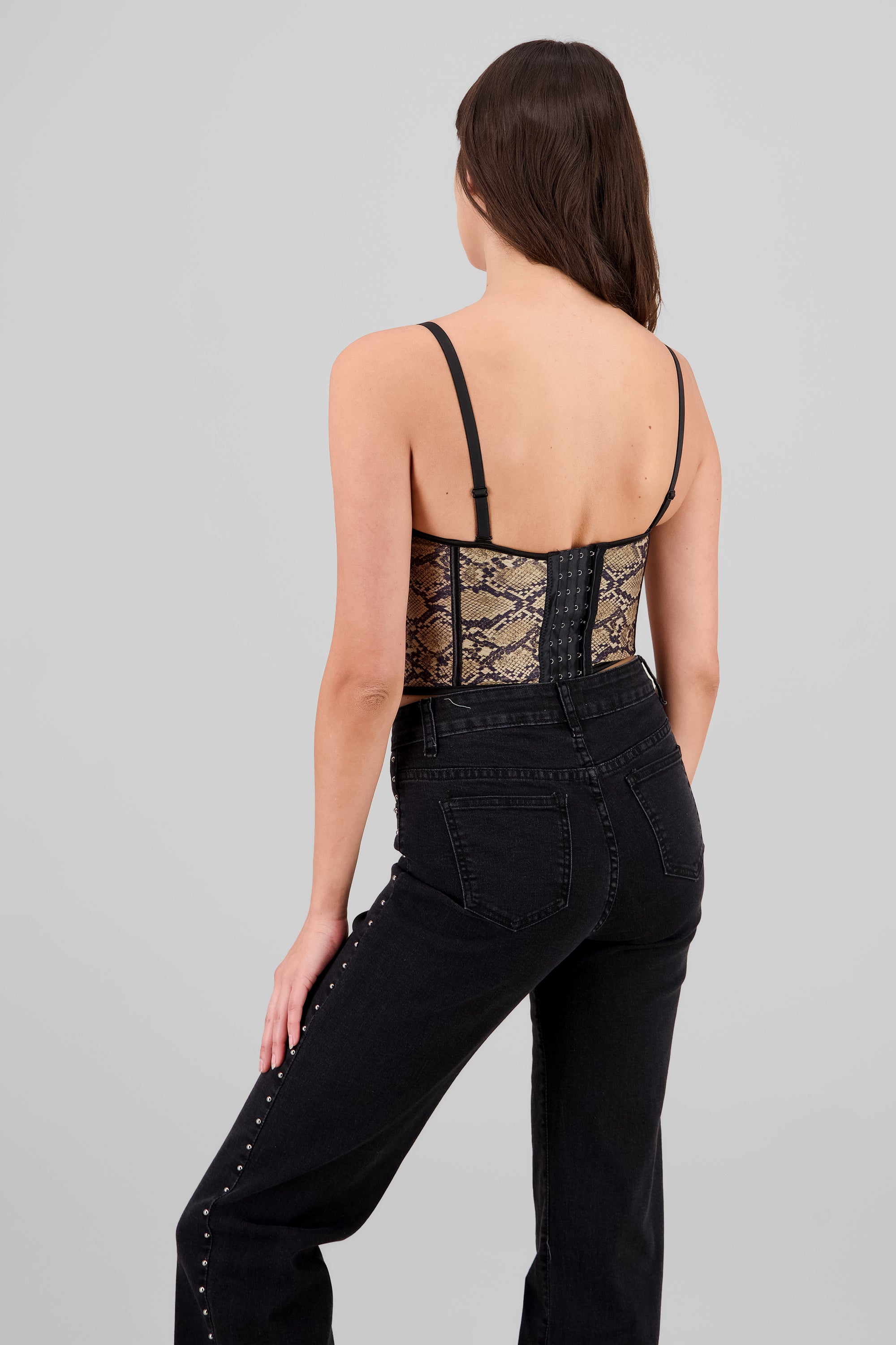 Corset animal print s NEGRO COMBO