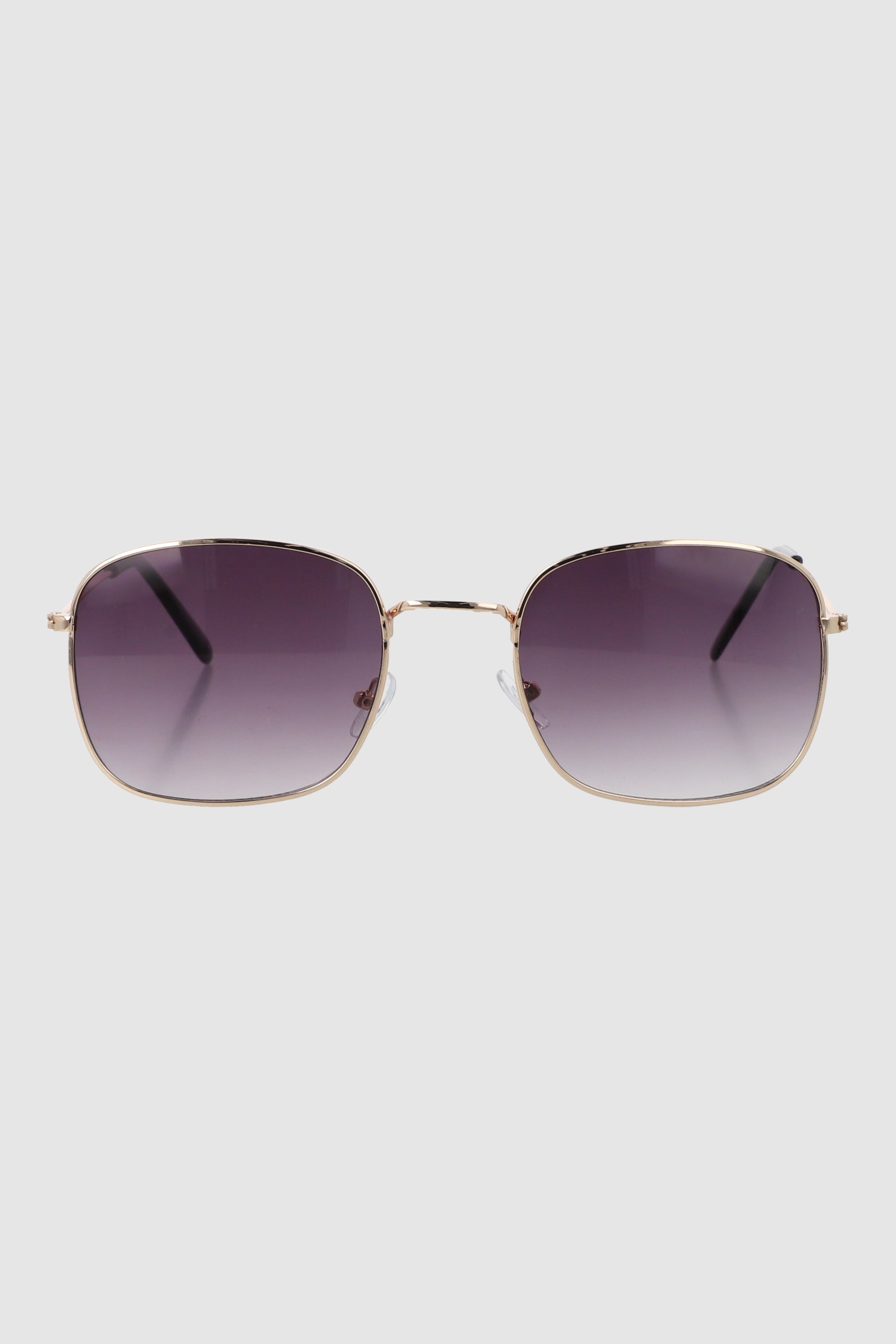 Lentes cuadro borde metal MORADO